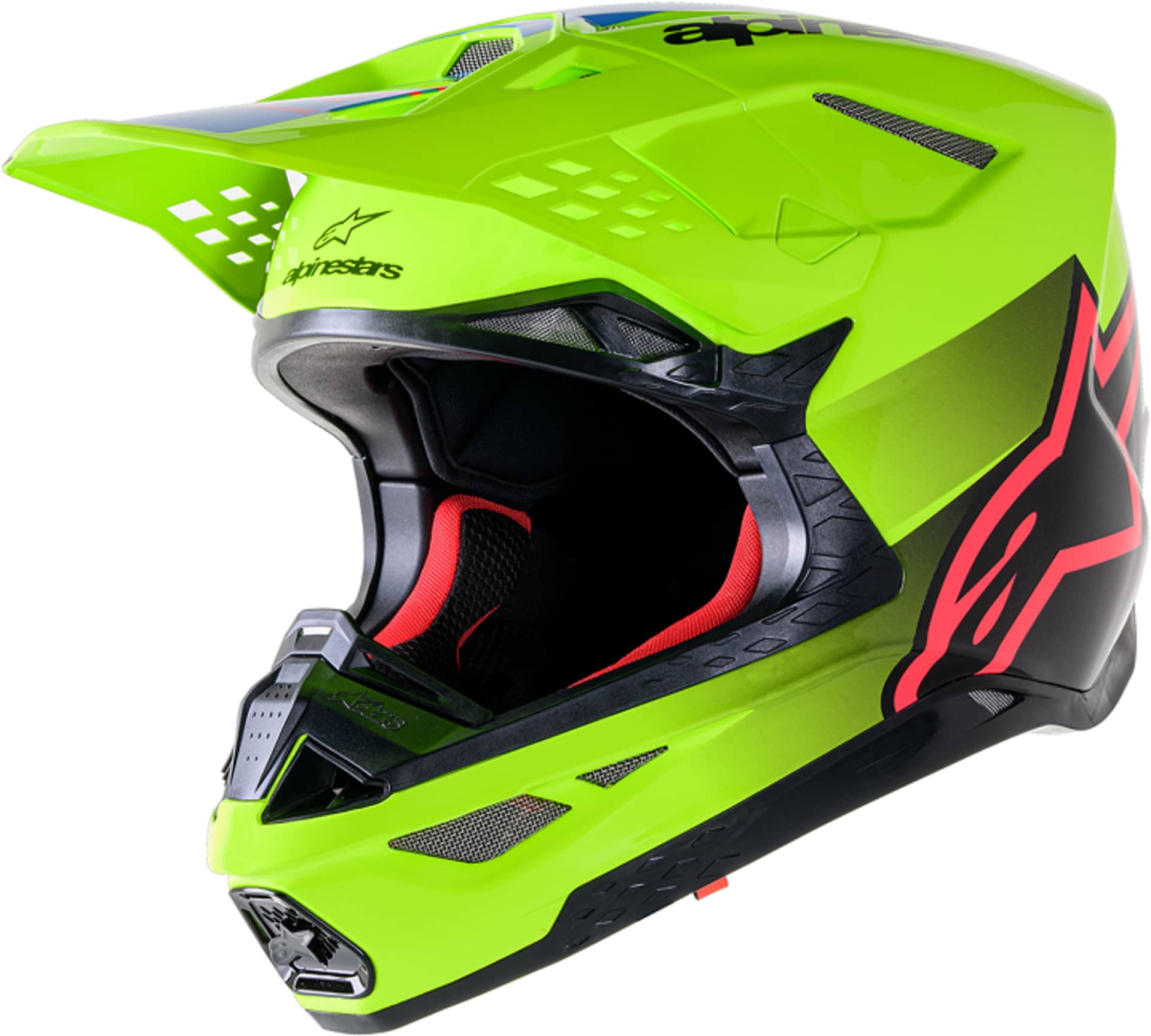 Alpinestars SM10 Helm - Unite Gelb Fluo - Alpinestars - Motocross Parts