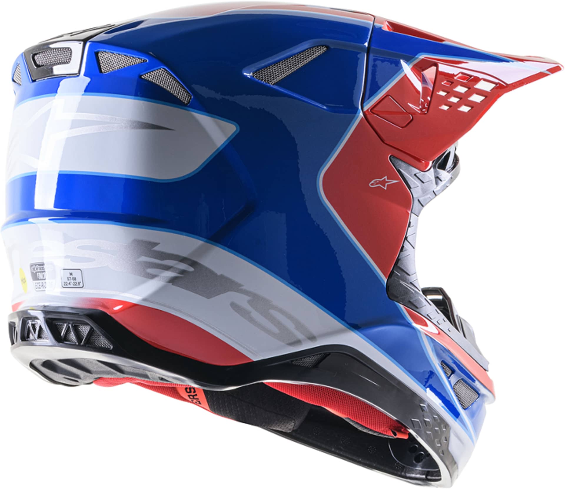 Casque Alpinestars SM10 - Rouge Aeon/Bleu - Alpinestars