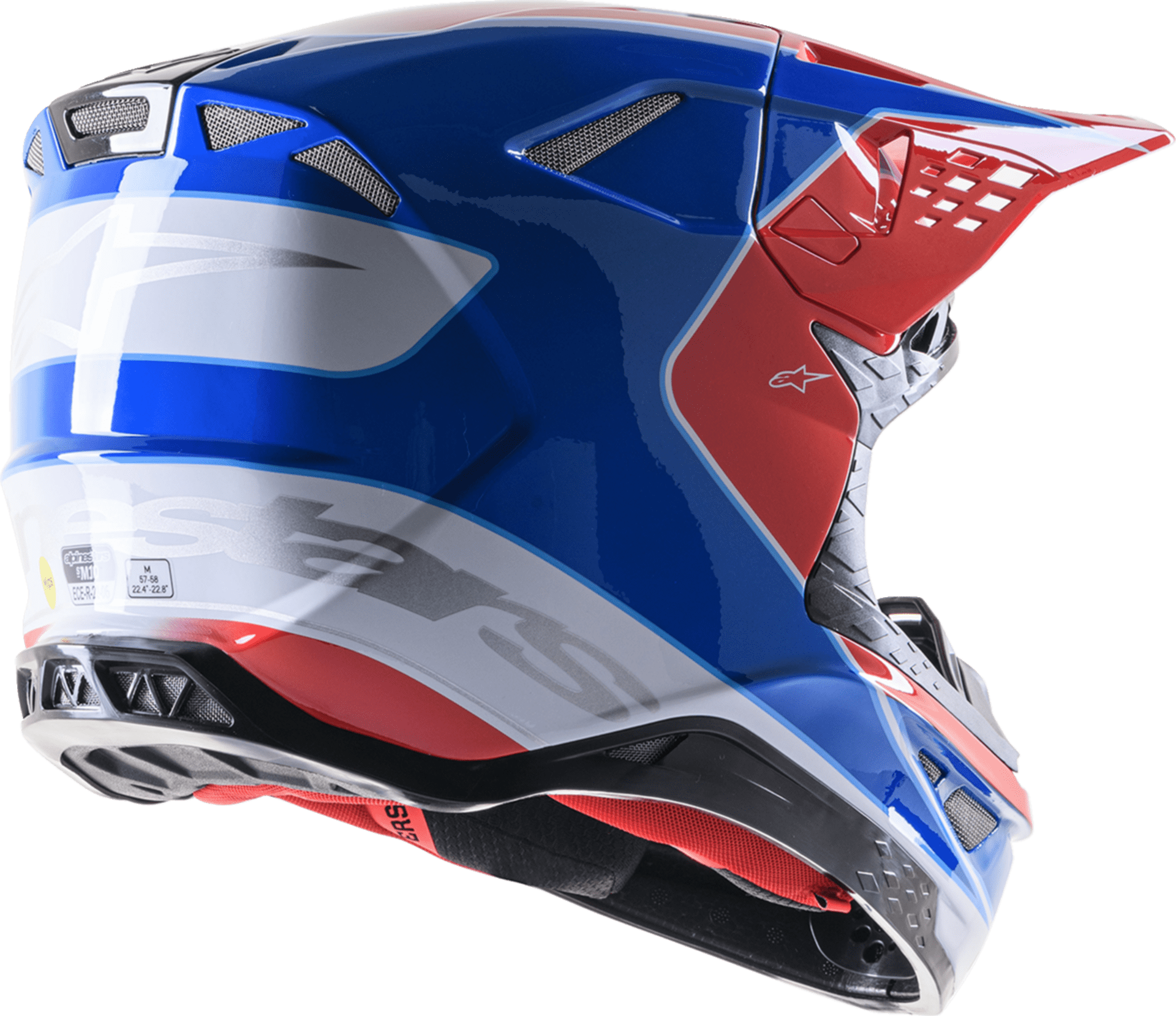 Alpinestars SM10 hjälm - Aeon Red/Blue - Alpinestars