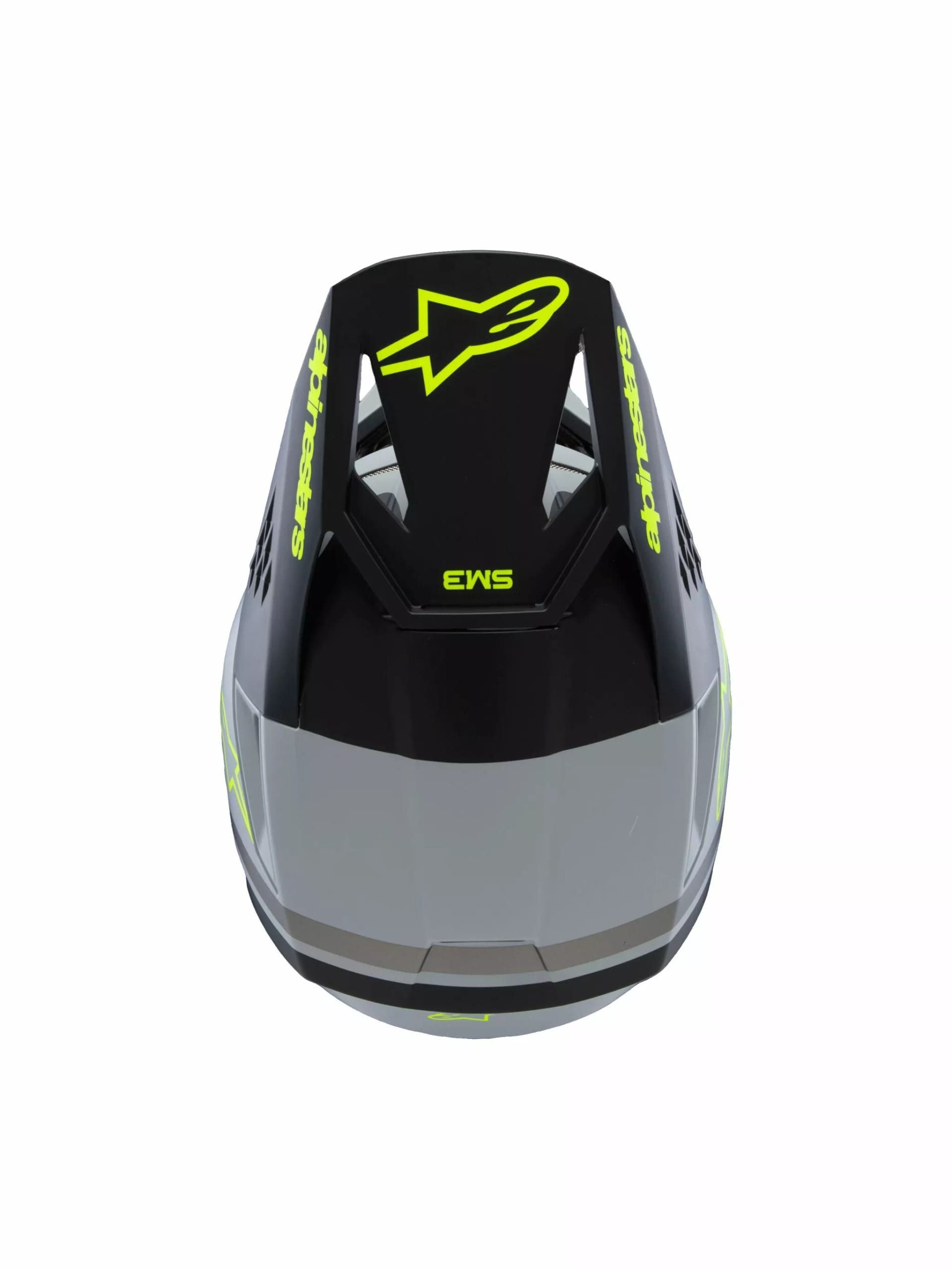 Alpinestars SM3 Børnehjelm - Radium grå/sort/gul - Alpinestars