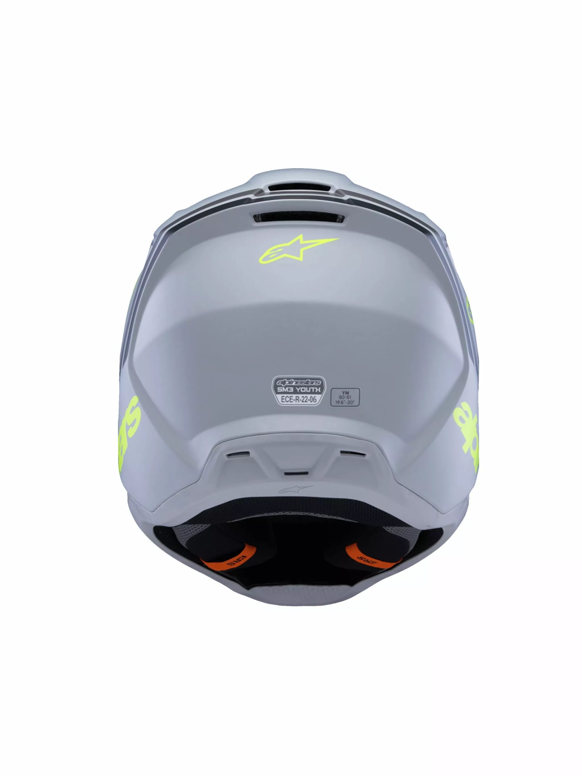Alpinestars SM3 Børnehjelm - Radium grå/sort/gul - Alpinestars