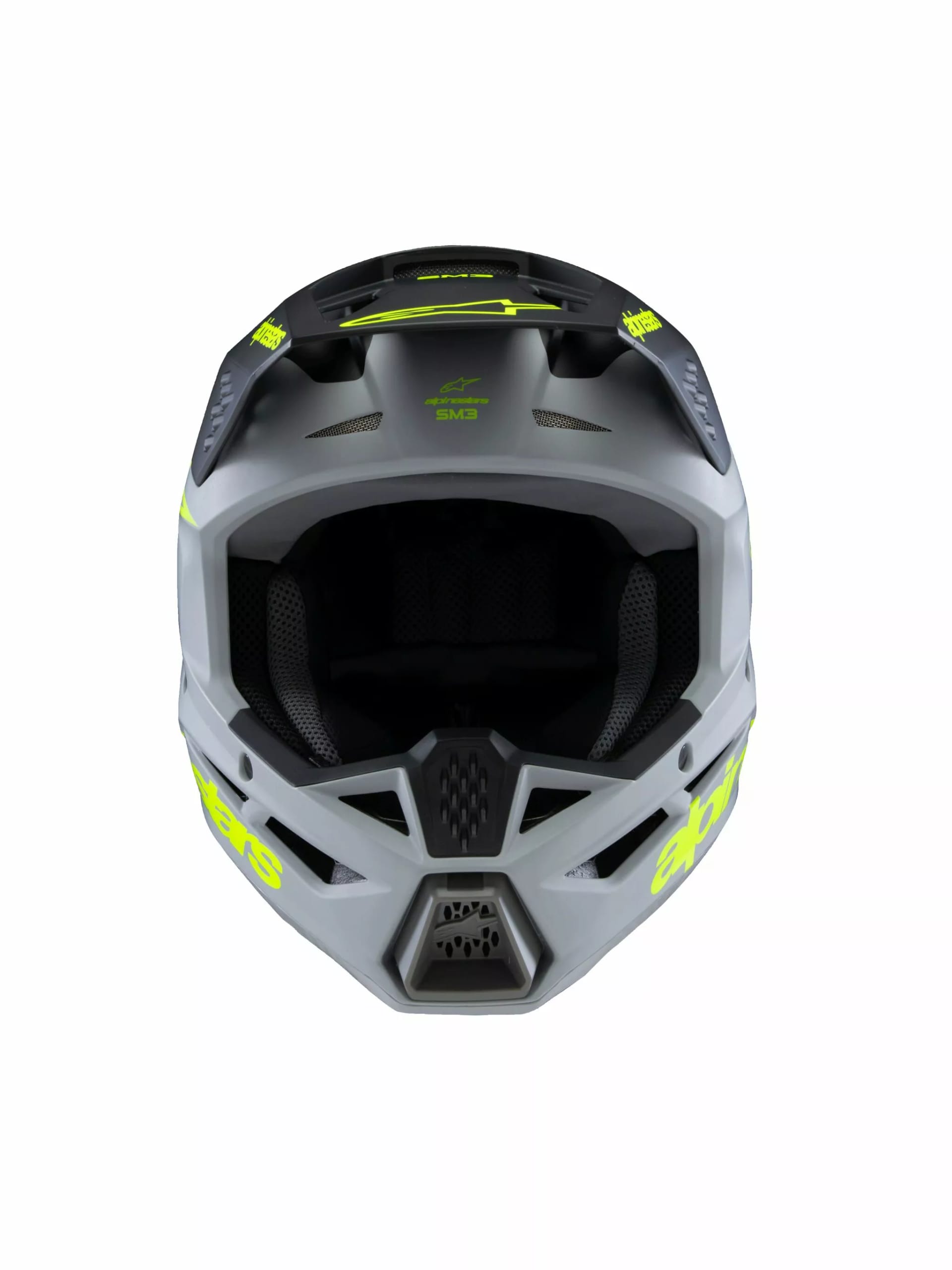 Alpinestars SM3 Børnehjelm - Radium grå/sort/gul - Alpinestars