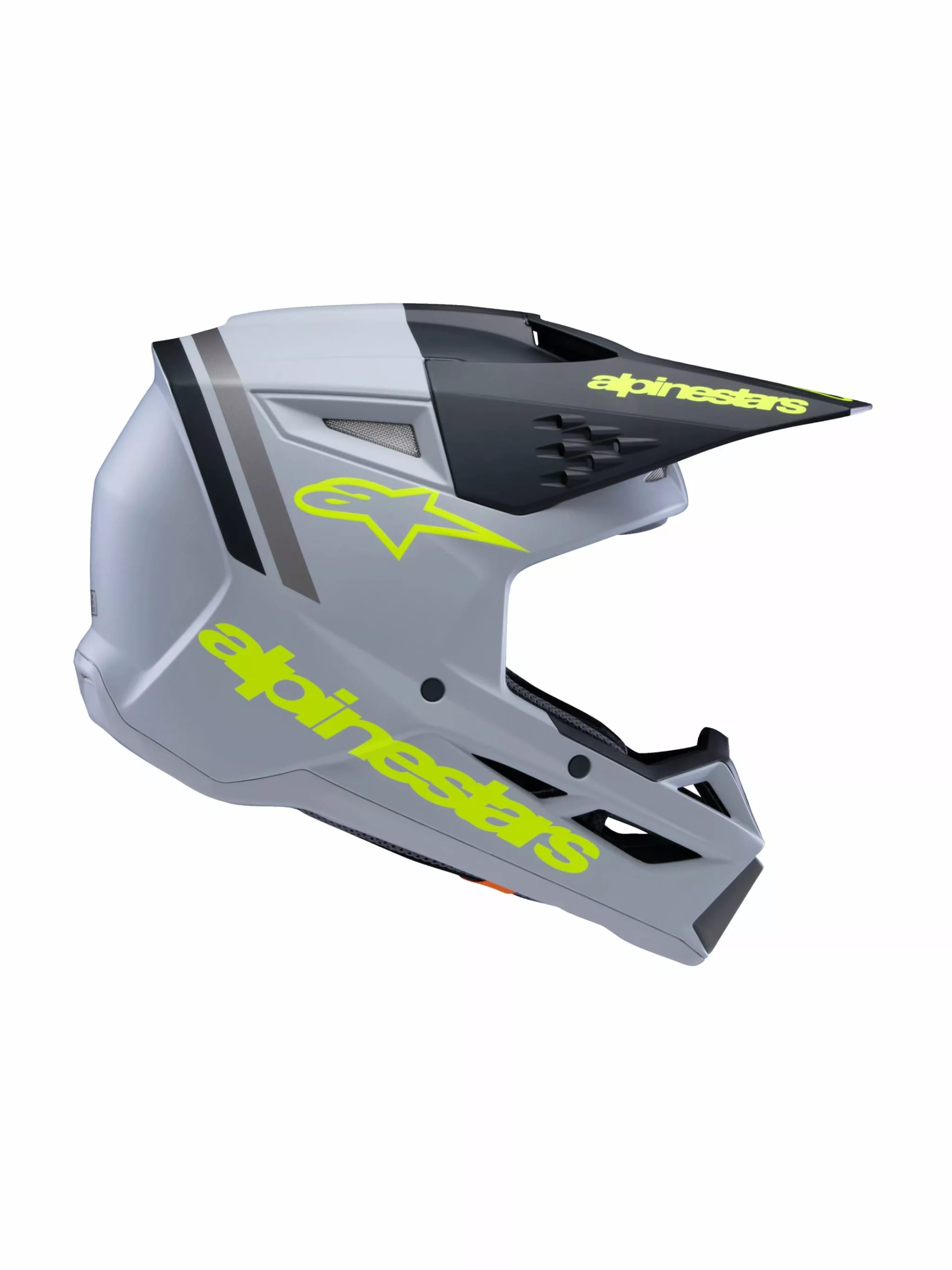 Alpinestars SM3 Børnehjelm - Radium grå/sort/gul - Alpinestars