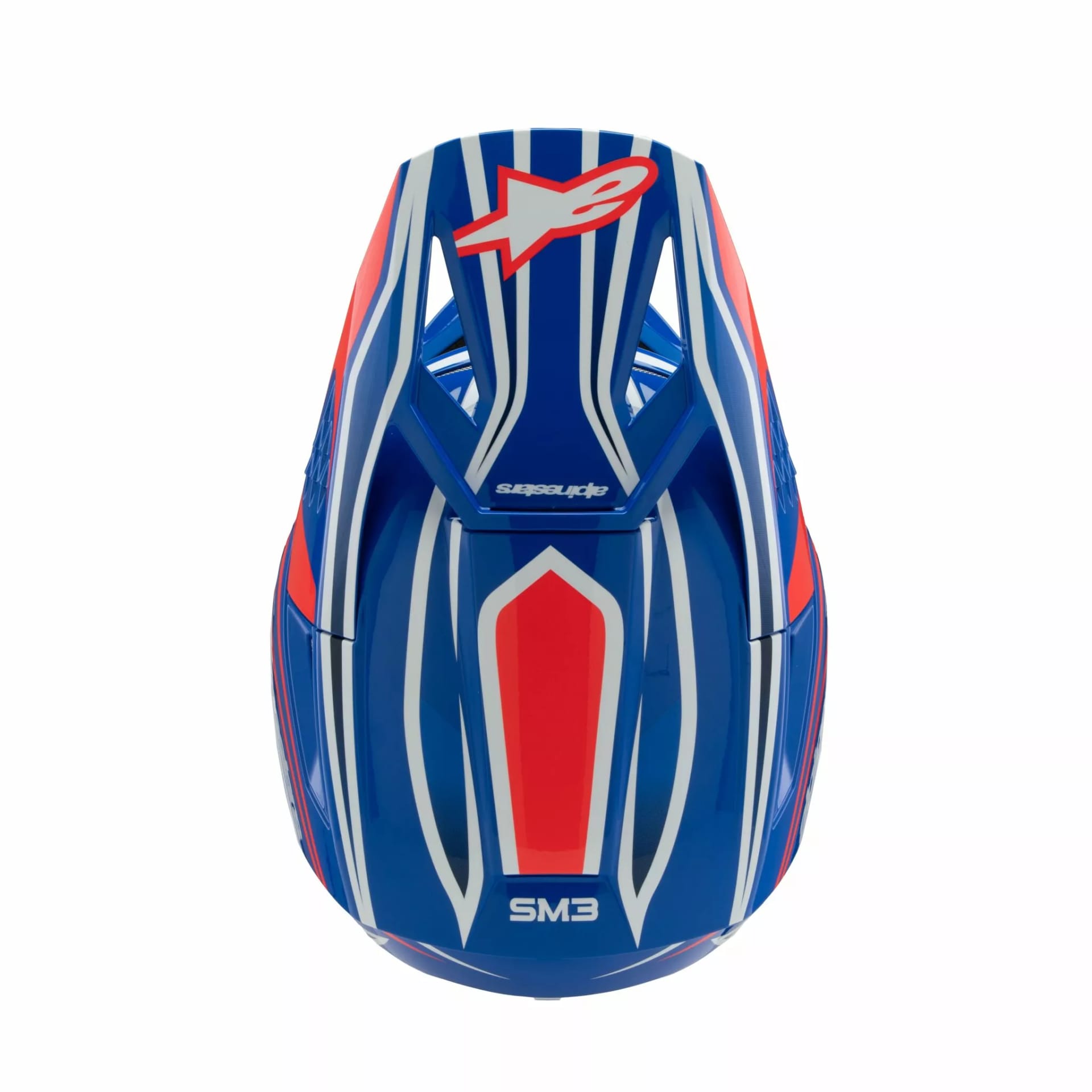 Alpinestars SM3 Børnehjelm - Wurx blå/rød/hvid/sort - Alpinestars