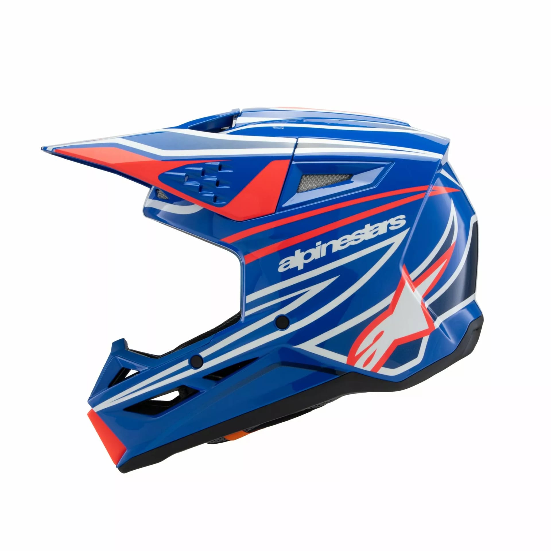 Alpinestars SM3 Børnehjelm - Wurx blå/rød/hvid/sort - Alpinestars