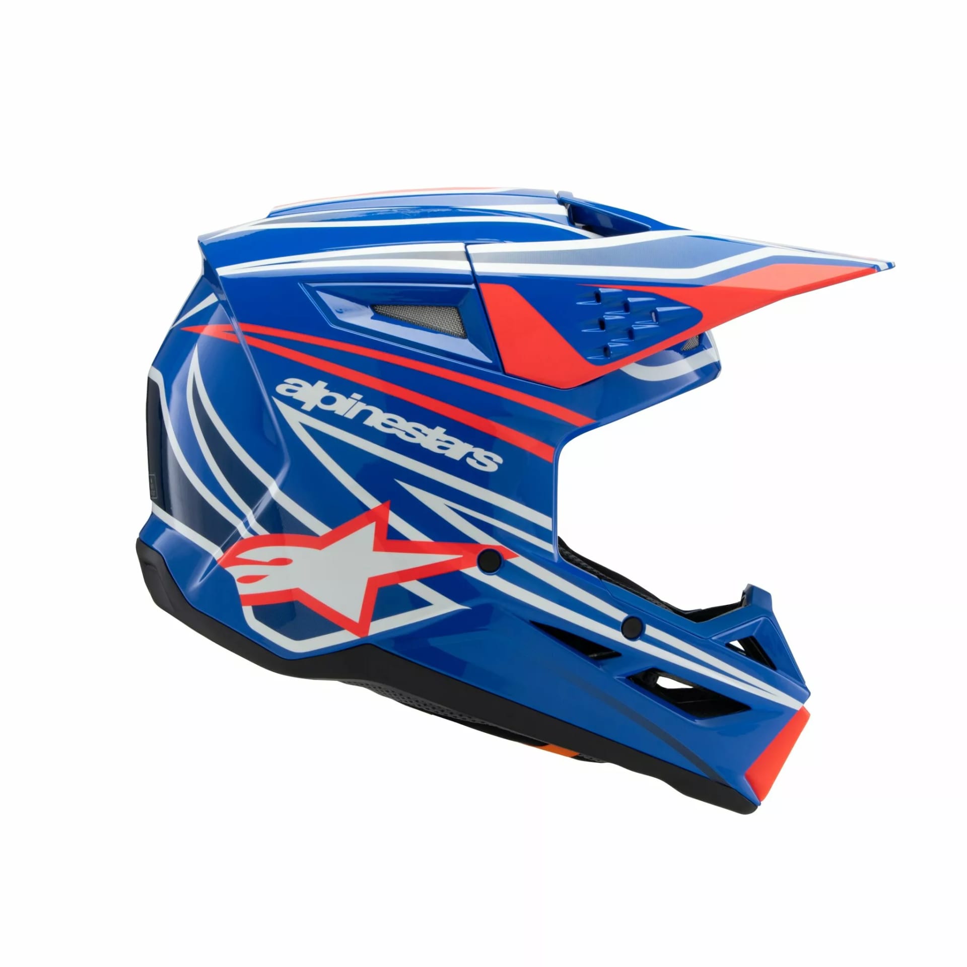 Alpinestars SM3 Børnehjelm - Wurx blå/rød/hvid/sort - Alpinestars