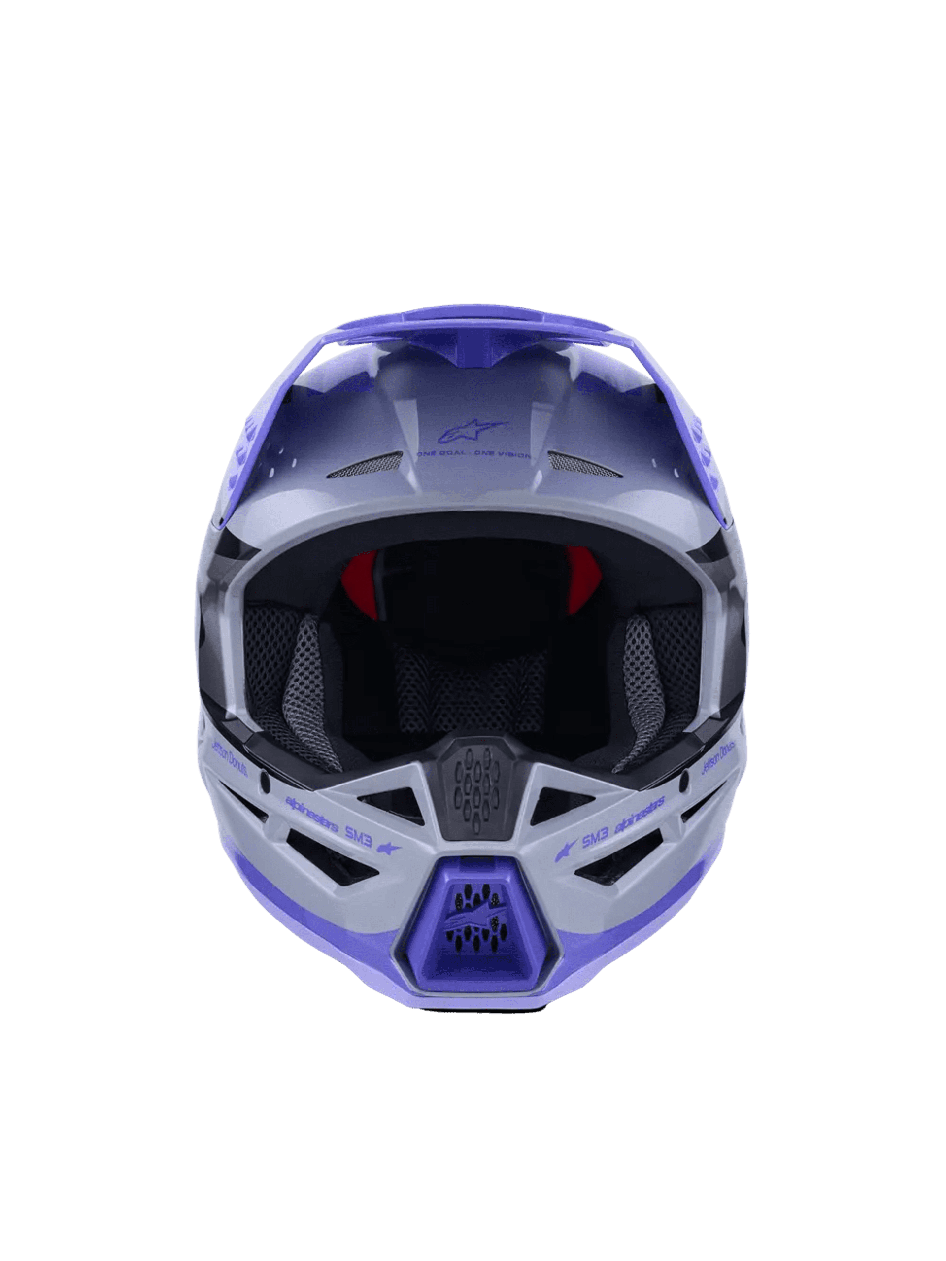 Alpinestars SM3 Jettson Hjälm - Grå/Lila - Alpinestars