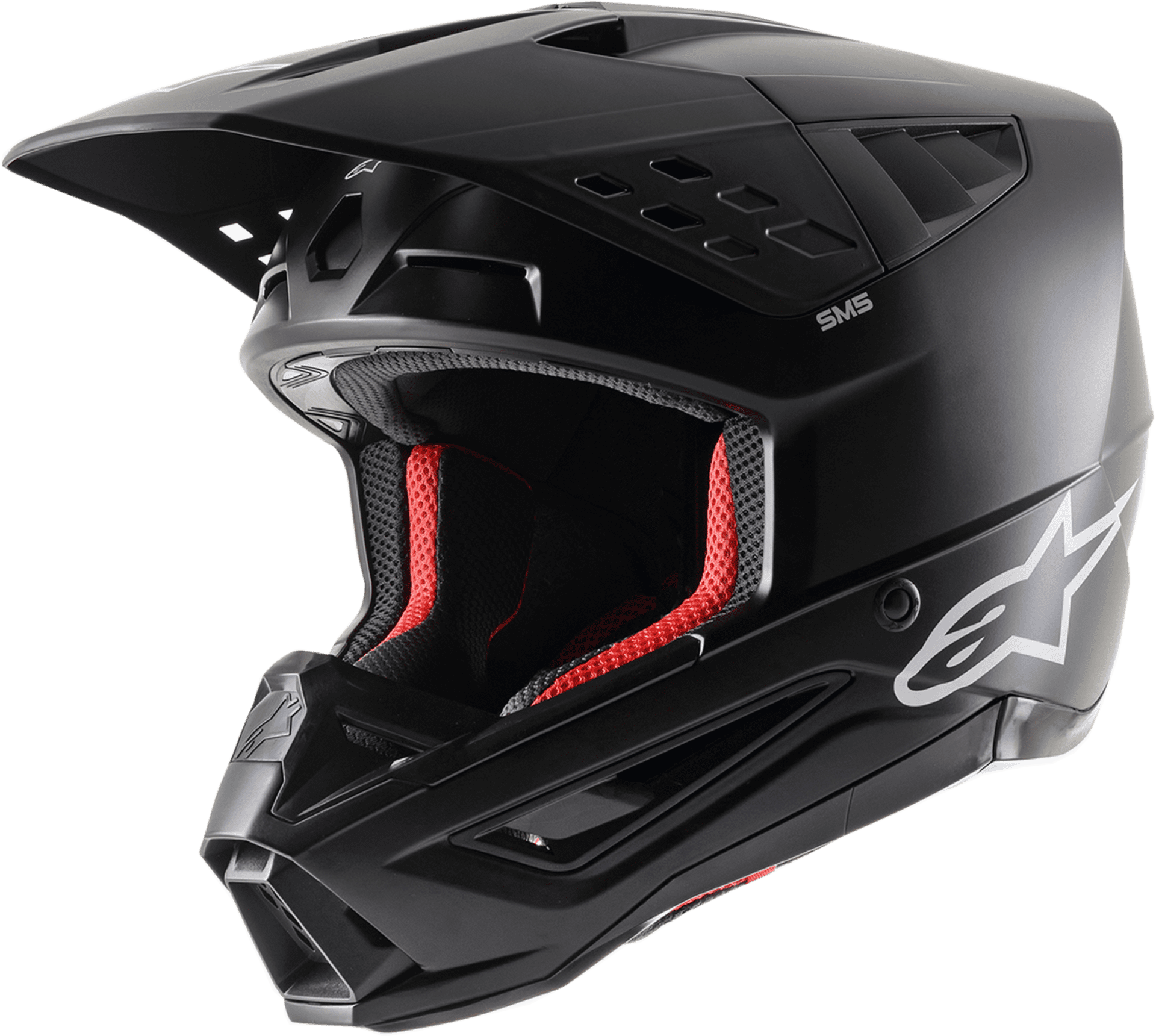 Alpinestars SM5 Helmet - Solid black - Alpinestars - Motocross Parts