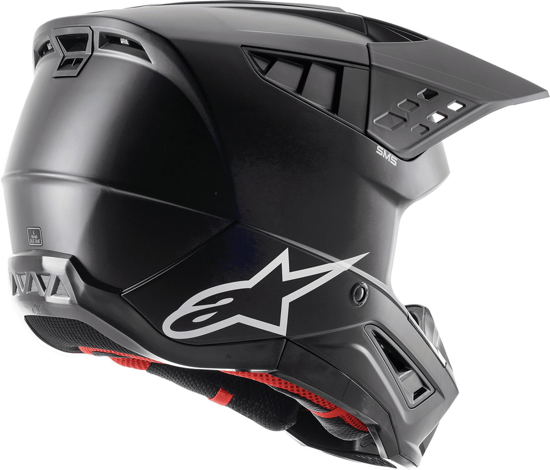 Alpinestars SM5 Hjelm - Solid black - Alpinestars