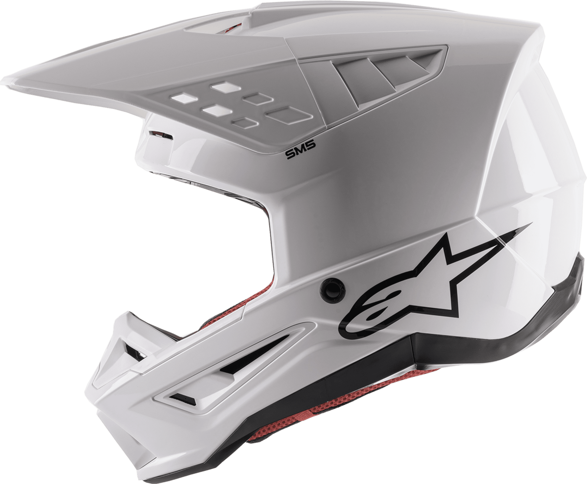 Alpinestars SM5 Hjelm - Solid white - Alpinestars