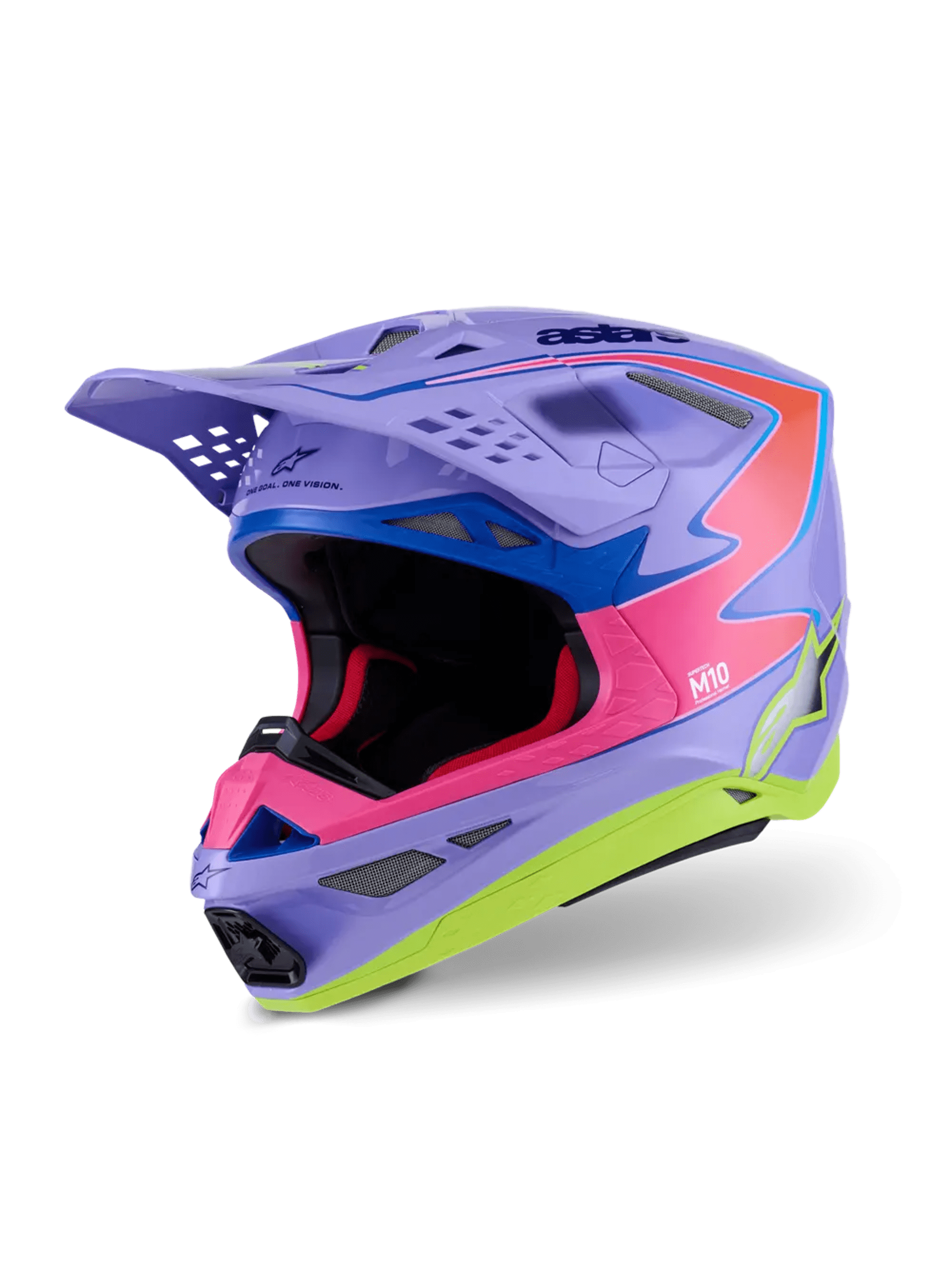 Alpinestars SM10 Jett MIPS hjelm - Lilla/Pink - Alpinestars - Motocross Parts