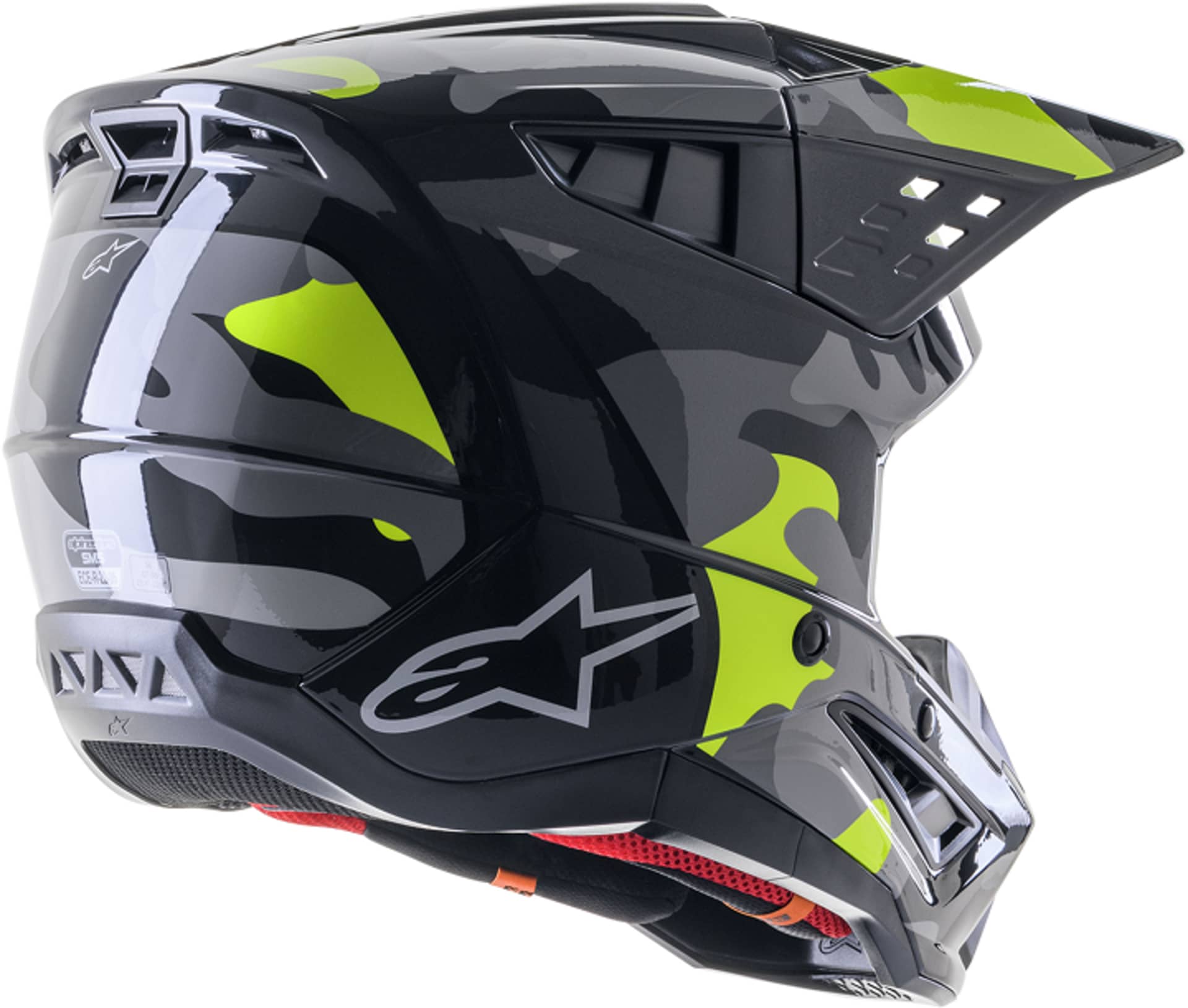 Alpinestars SM5 Helm - Rover 2 Grau/Gelb - Alpinestars