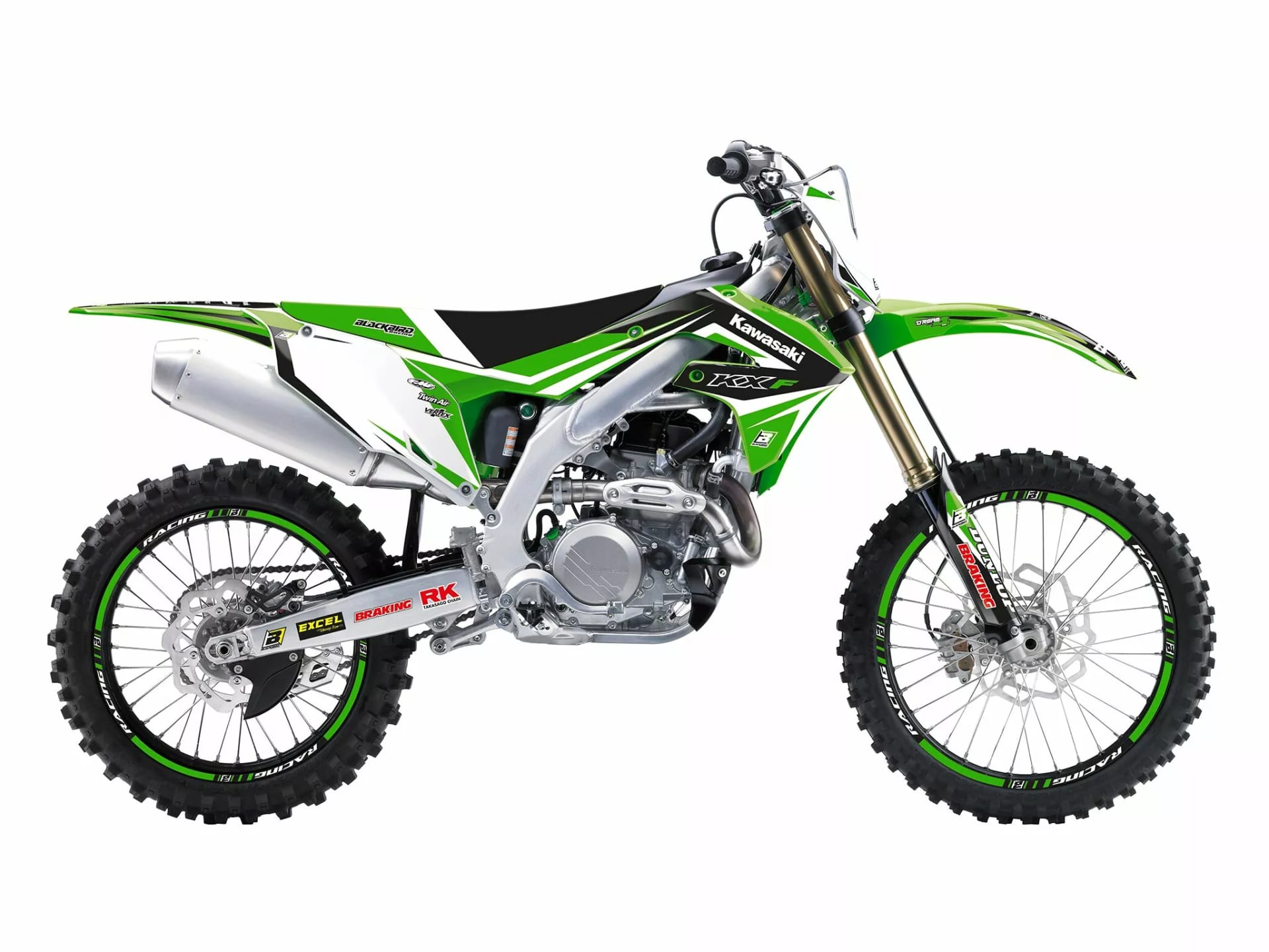 Blackbird Racing Graphics kit med sitsöverdrag Kawasaki KX 450 4T 2019-2024 - Blackbird