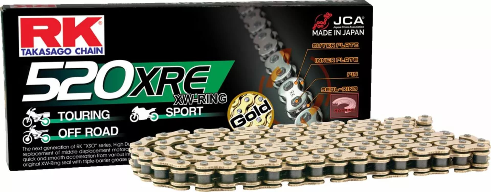 Rk 520 XRE Chain  - RK