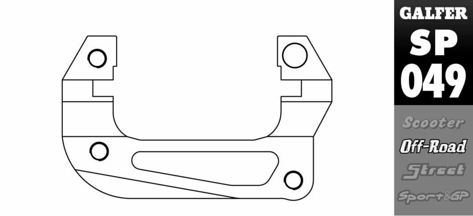 Galfer Fäste för förflyttning av bromsok Yamaha YZ85 2003-... - Galfer - Motocross Parts