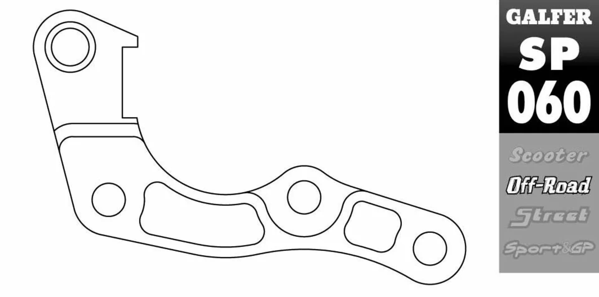 Galfer Bremssattelverlagerung Halterung Honda CRF250R/CRF450R 2019-2024 - Galfer