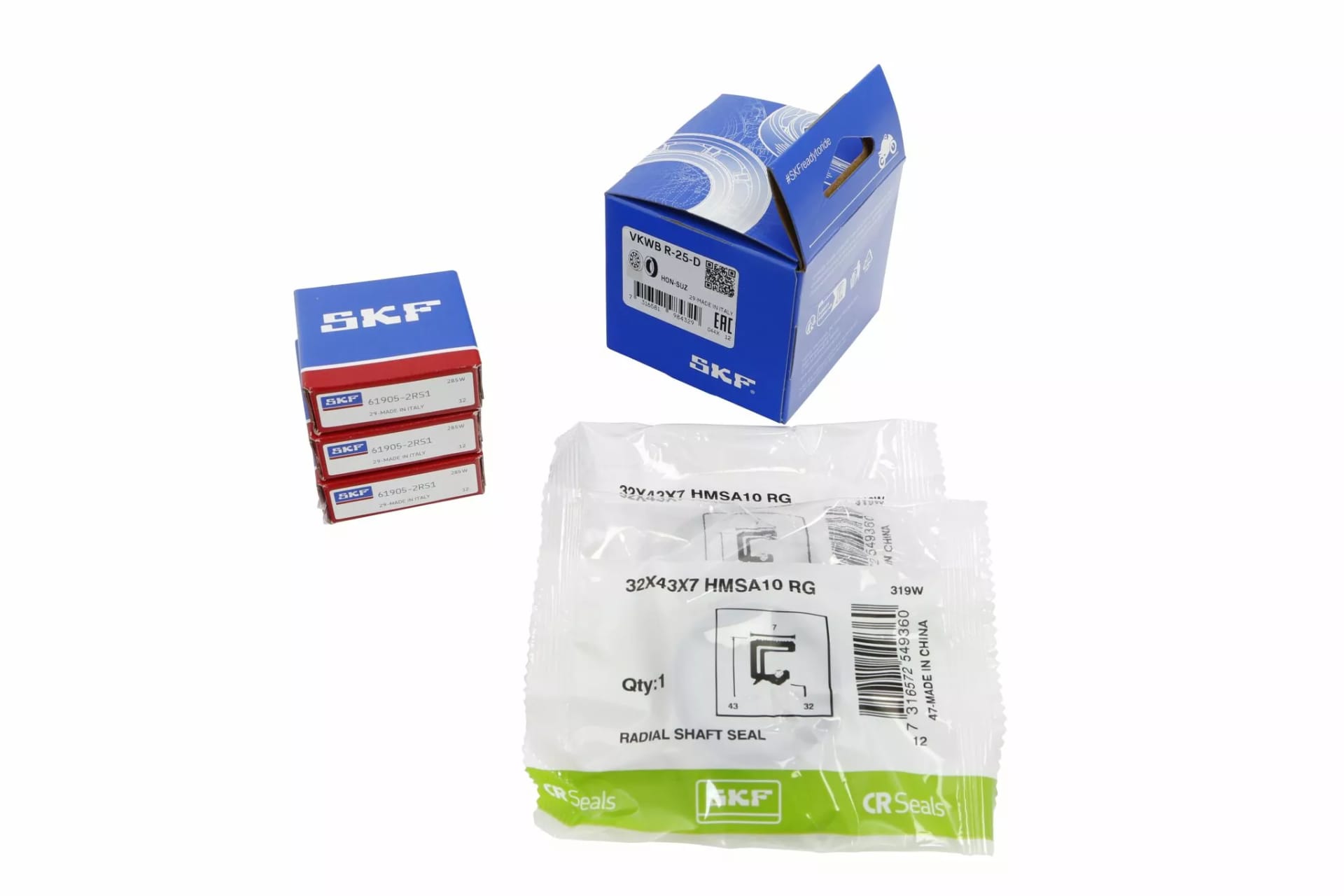 Skf Wheel Bearing Kit WHEEL BRG KT OE +SEALS Honda 2000-... - SKF - Motocross Parts