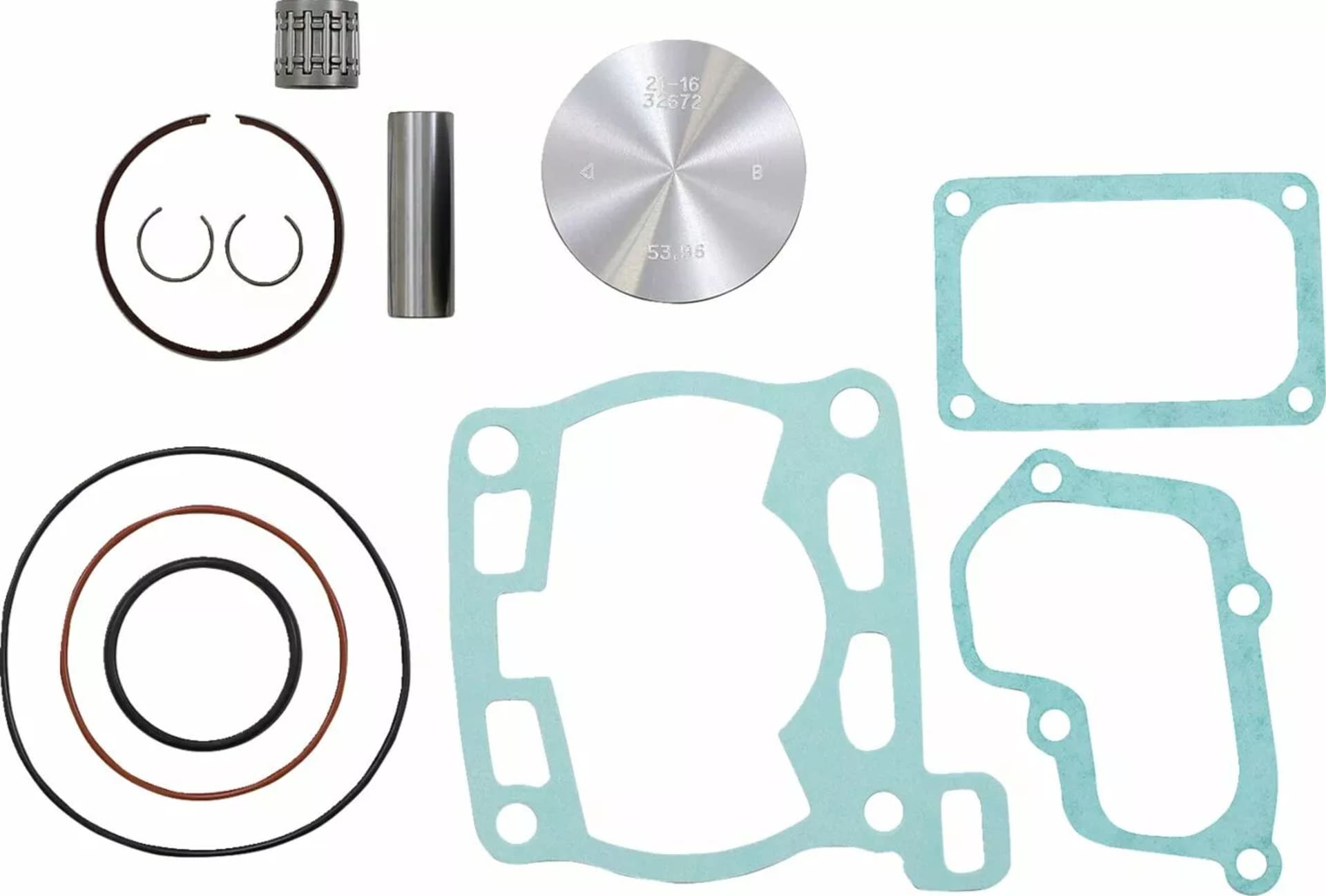 Vertex Top End Piston Kit Cast Replica für 2-Takt PISTON Yamaha YZ85 2002-... - Vertex - Motocross Parts