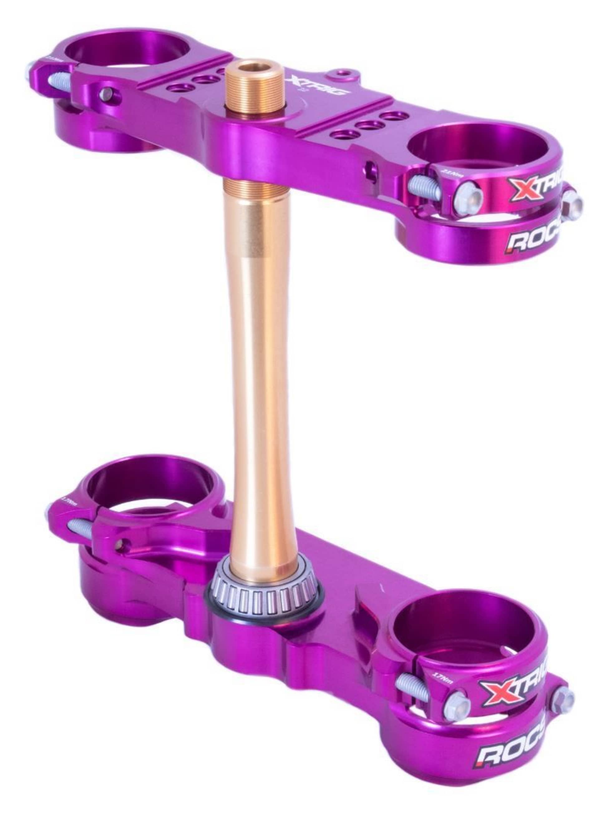 X-Trig ROCS Triple Clamp - YZ450F 23-..., YZ250F 24-... Purple - X-Trig