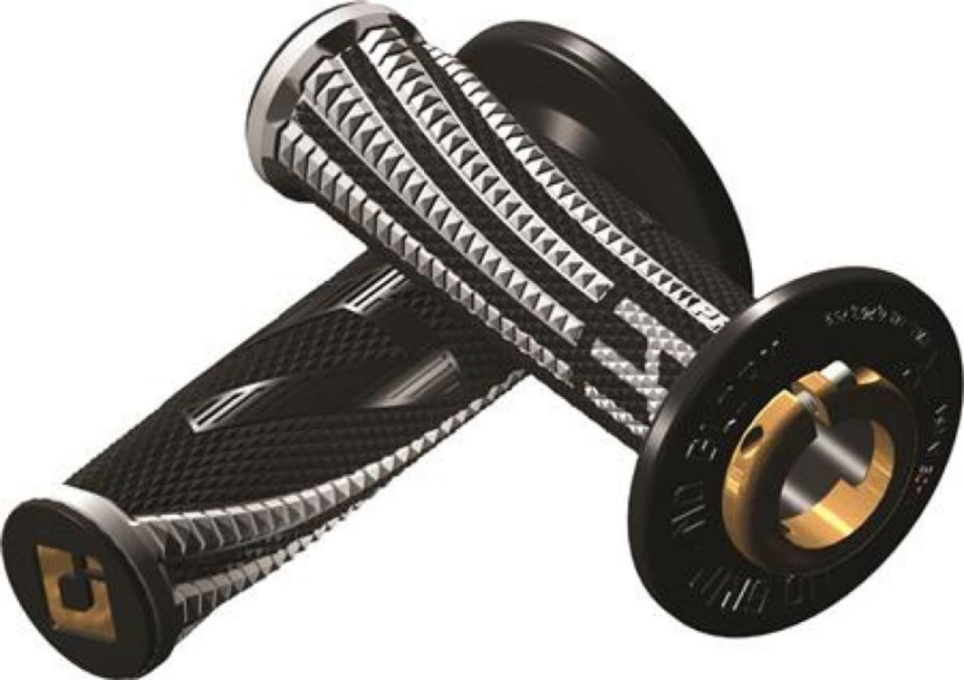 Poignée Lock-on ODI Emig2 Pro V2, 2 et 4 temps - Noir/Blanc - ODI - Motocross Parts