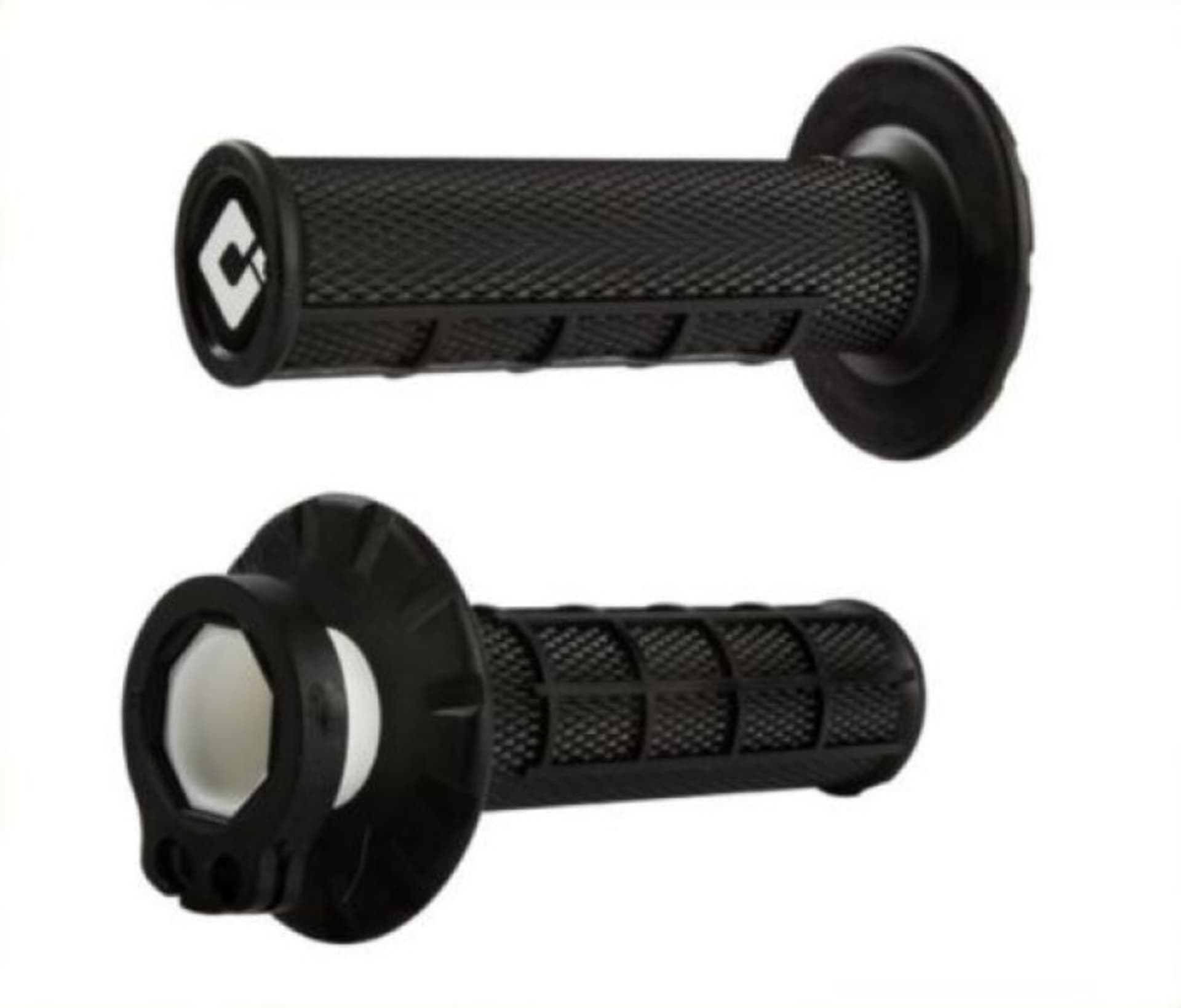 ODI Half Waffle MX Lock-On Grip Set 2 & 4 Stroke - Noir - ODI - Motocross Parts