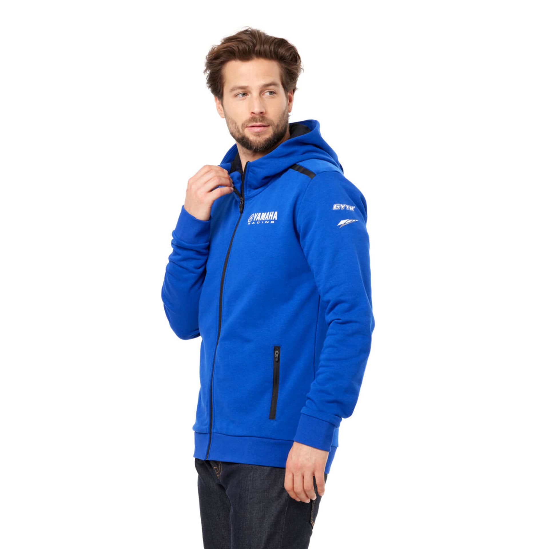Yamaha Paddock Blue Essentials hoodie til mænd - Yamaha