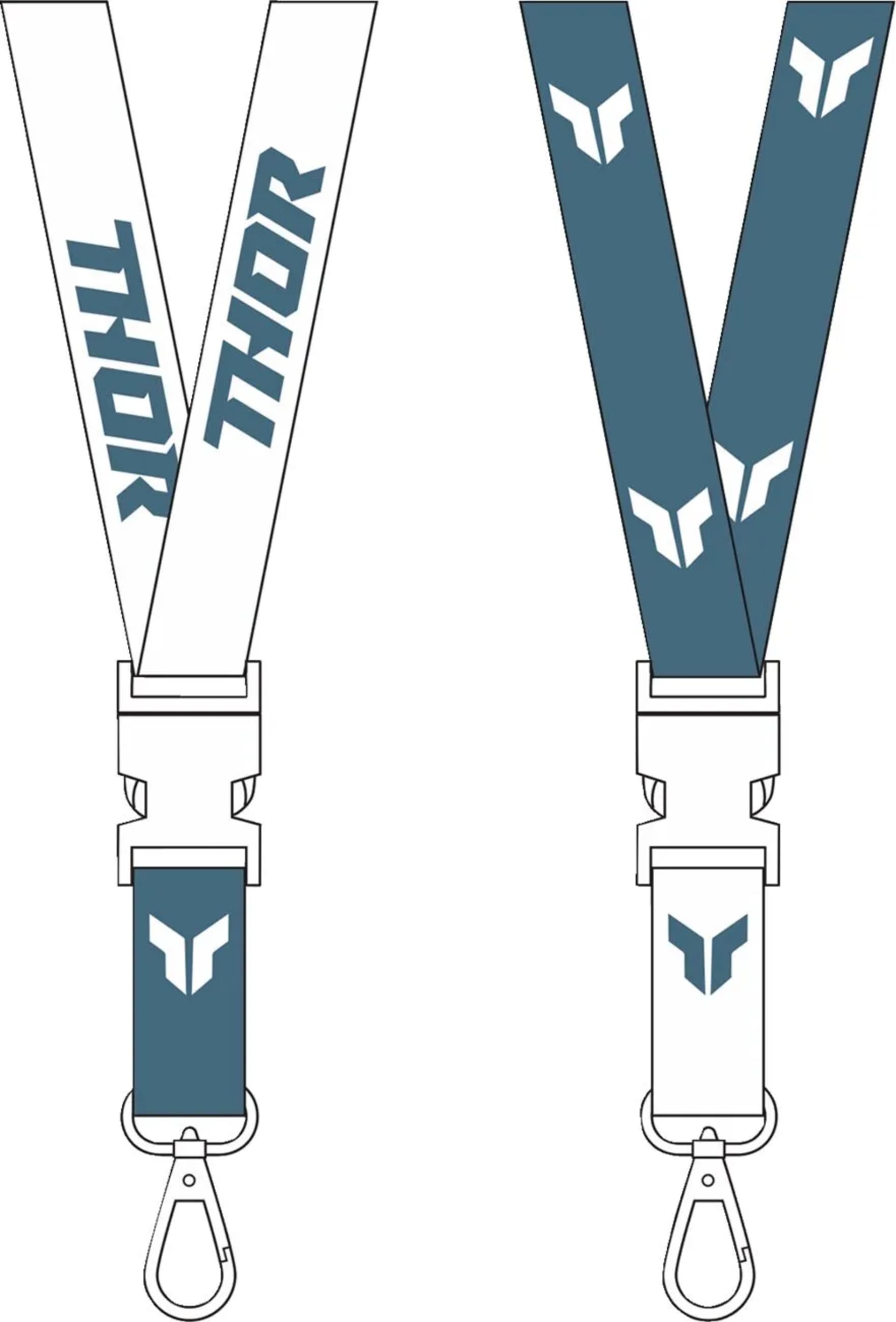 Thor Lanyard STEEL/WHITE