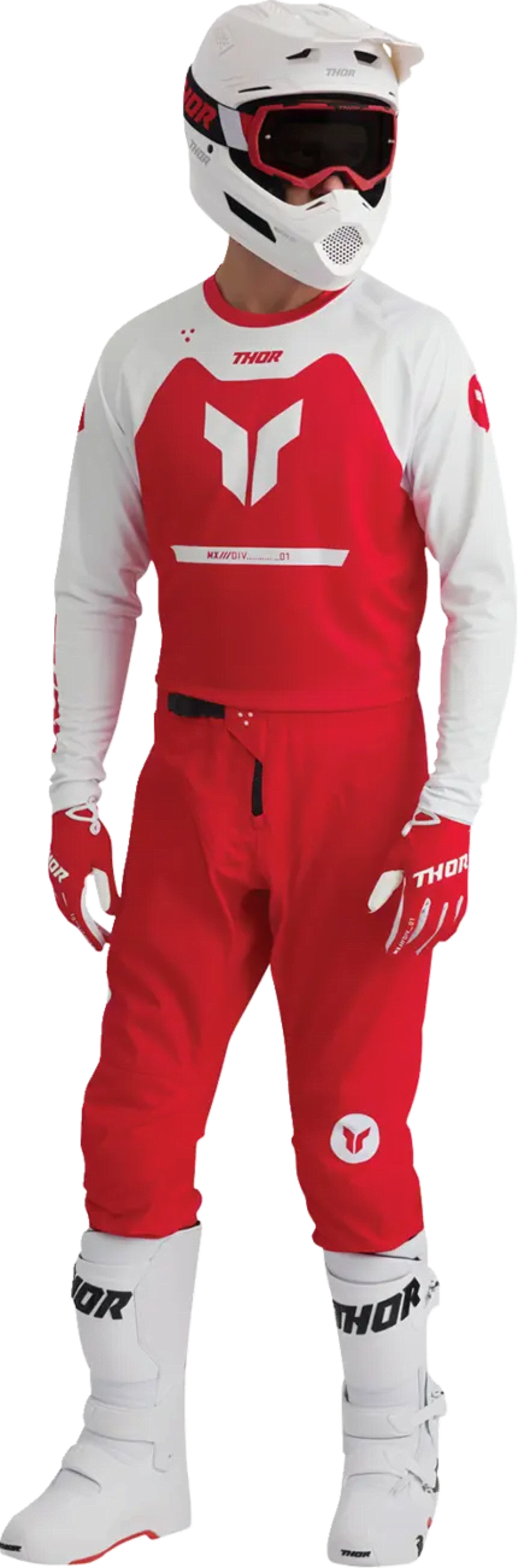 Thor Ridemode-handske - statisk rød - Thor