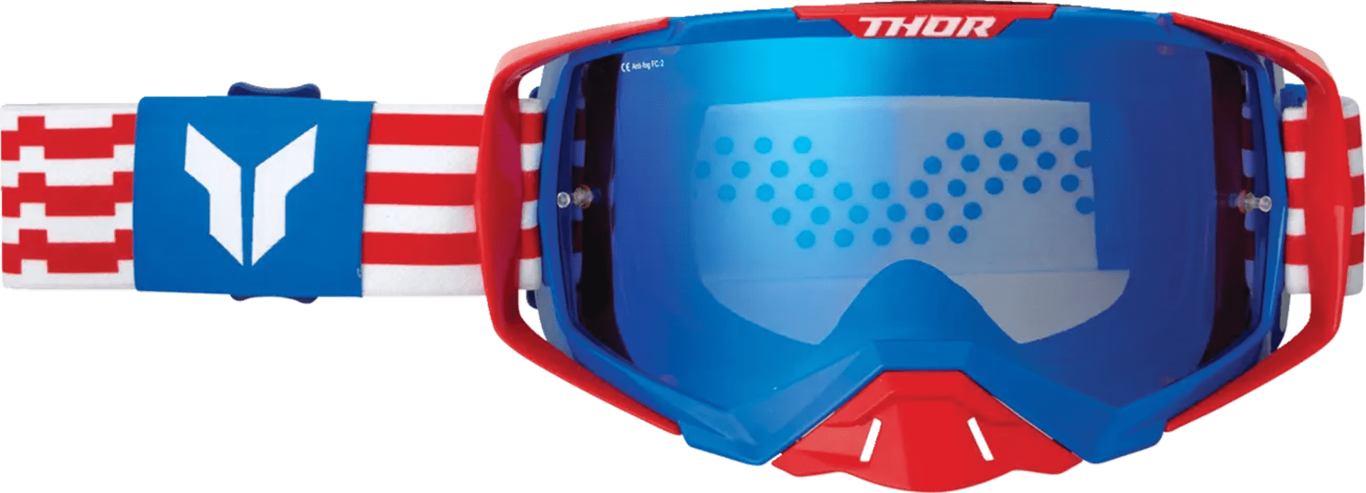 Thor activate goggle - patriot rød/hvid/blå - Thor