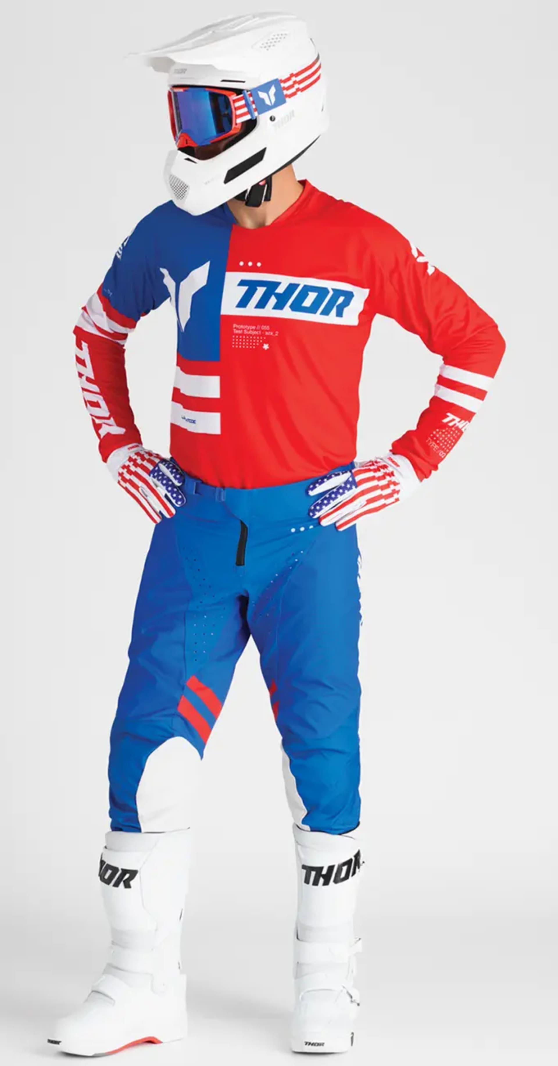 Thor activate Schutzbrille - patriotisch rot/weiß/blau - Thor