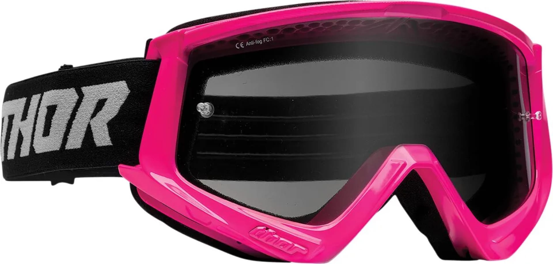 Thor combat racer sand skyddsglasögon - flo rosa/grå - Thor