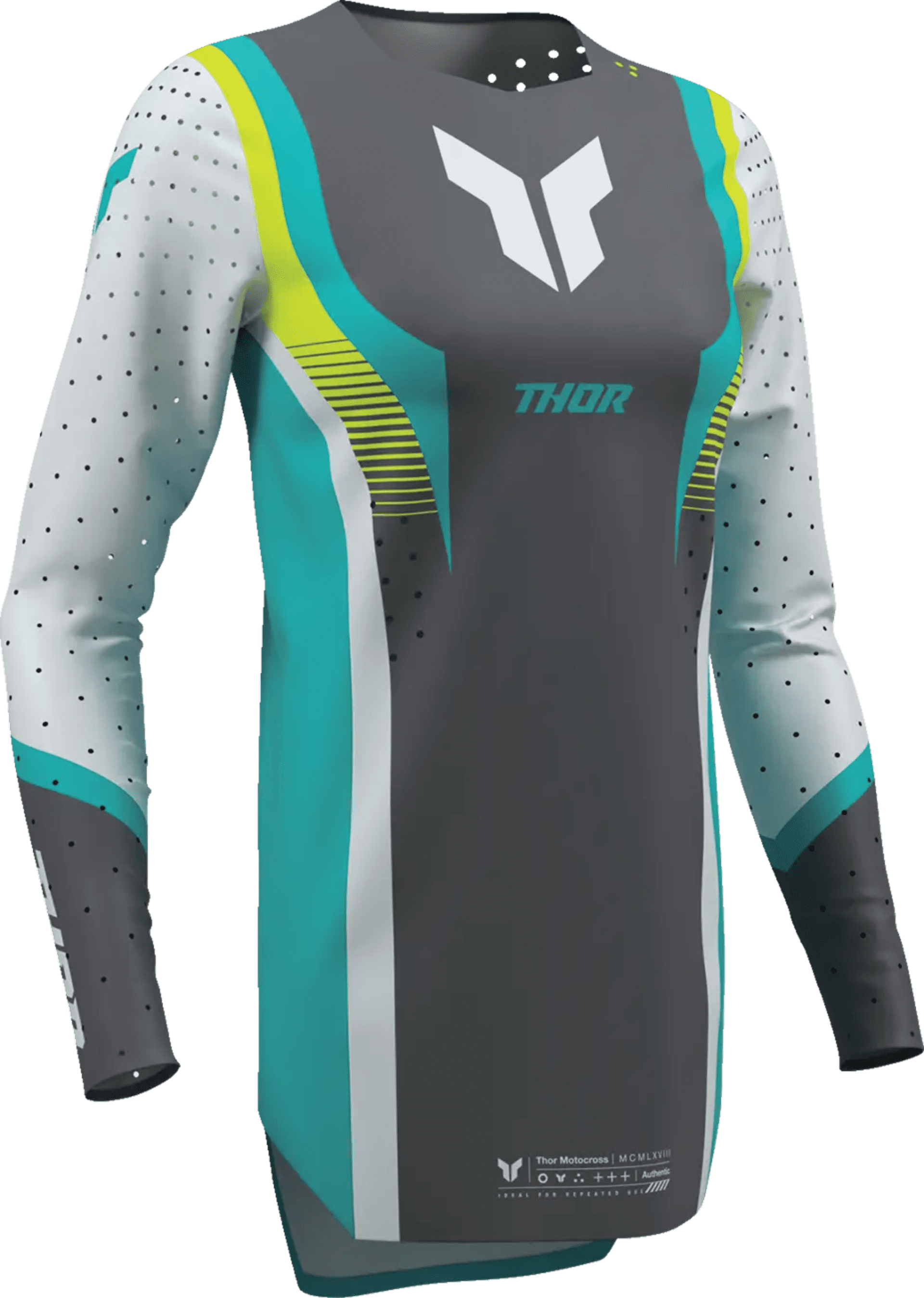 Thor Women Sportmode Jersey - Velocity Gray/Aqua