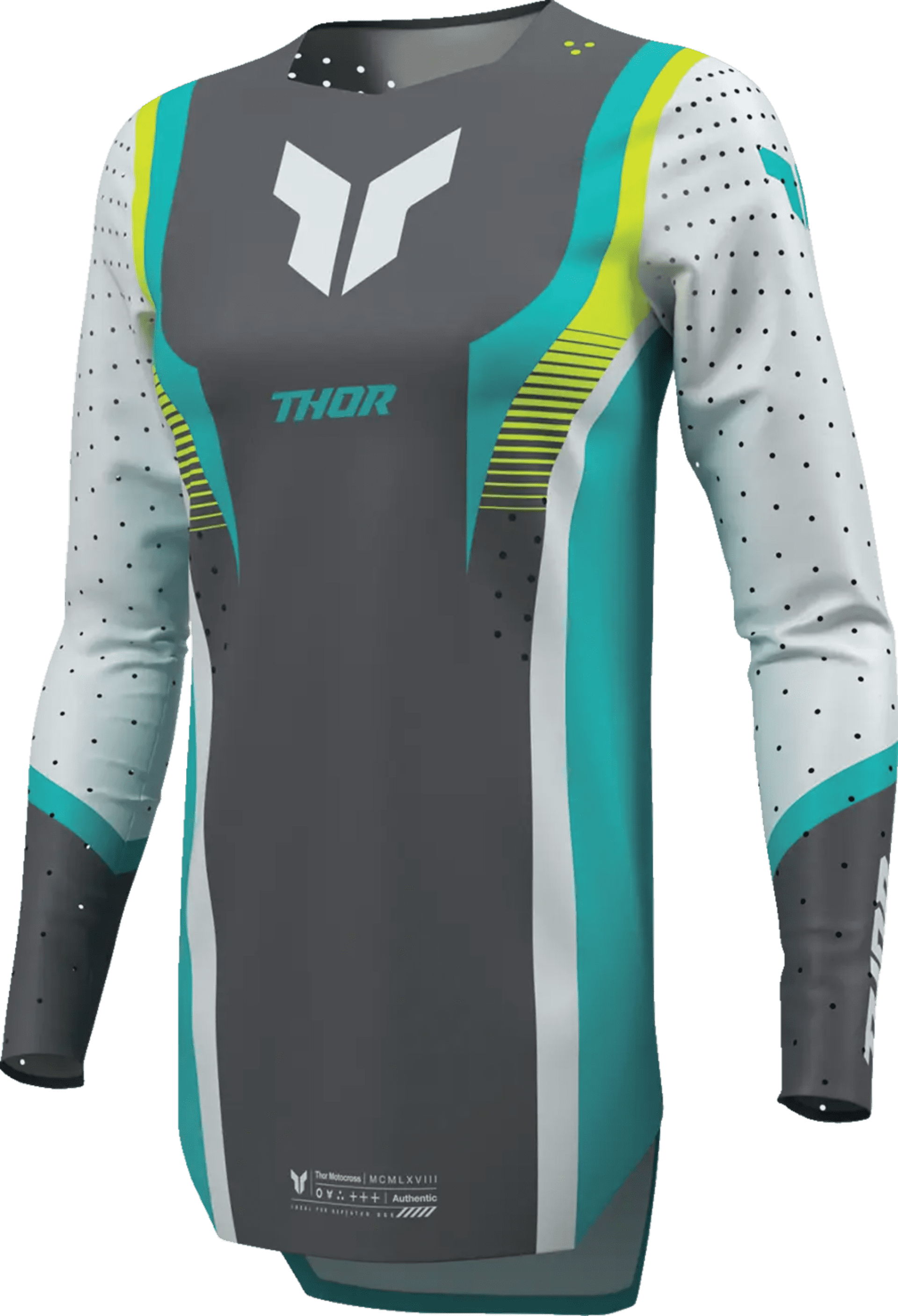 Thor Women Sportmode Jersey - Velocity Grå/Aqua - Thor