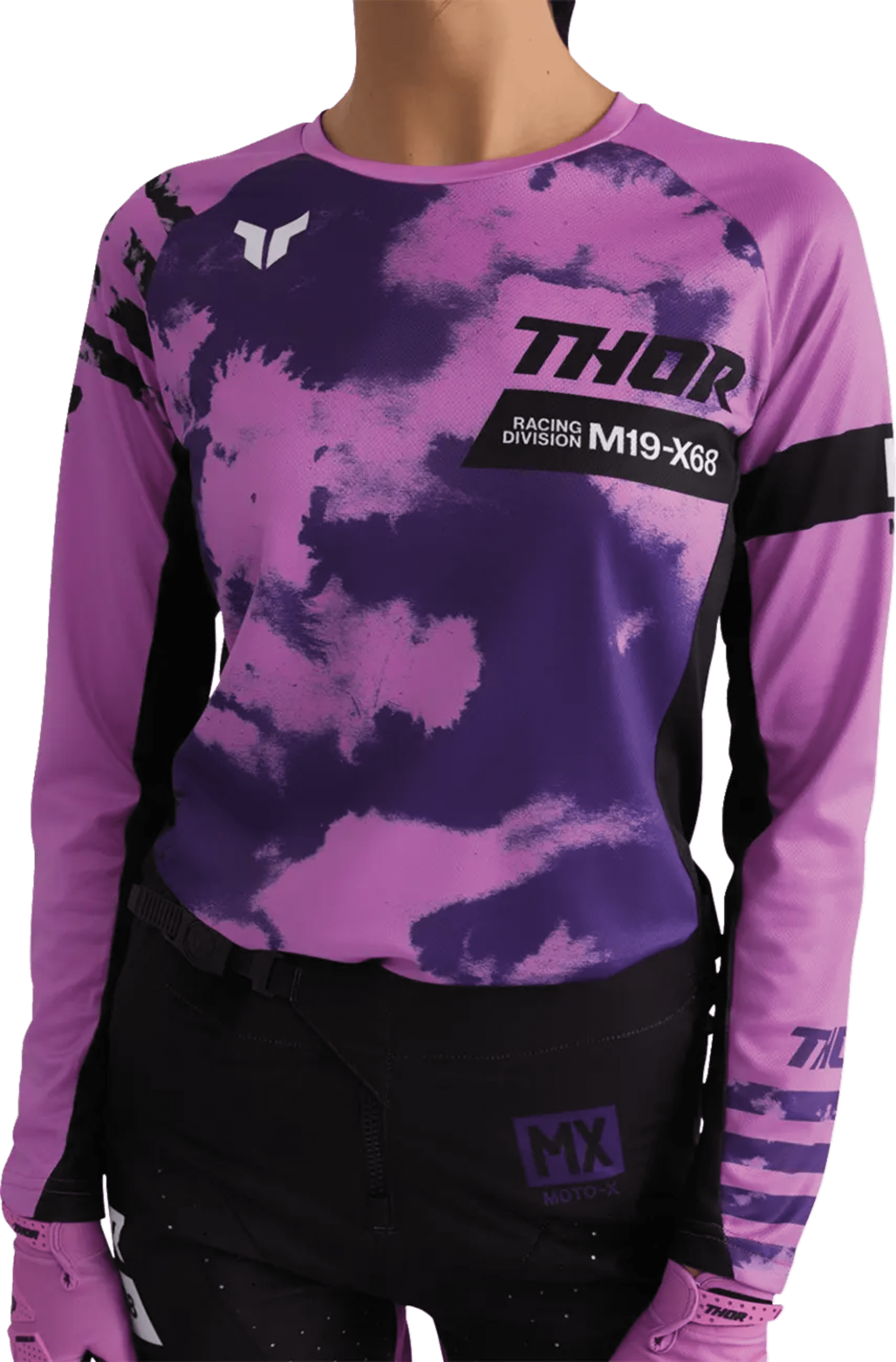 Thor Launchmode Jersey til kvinder - Bleach Black/Orchid - Thor