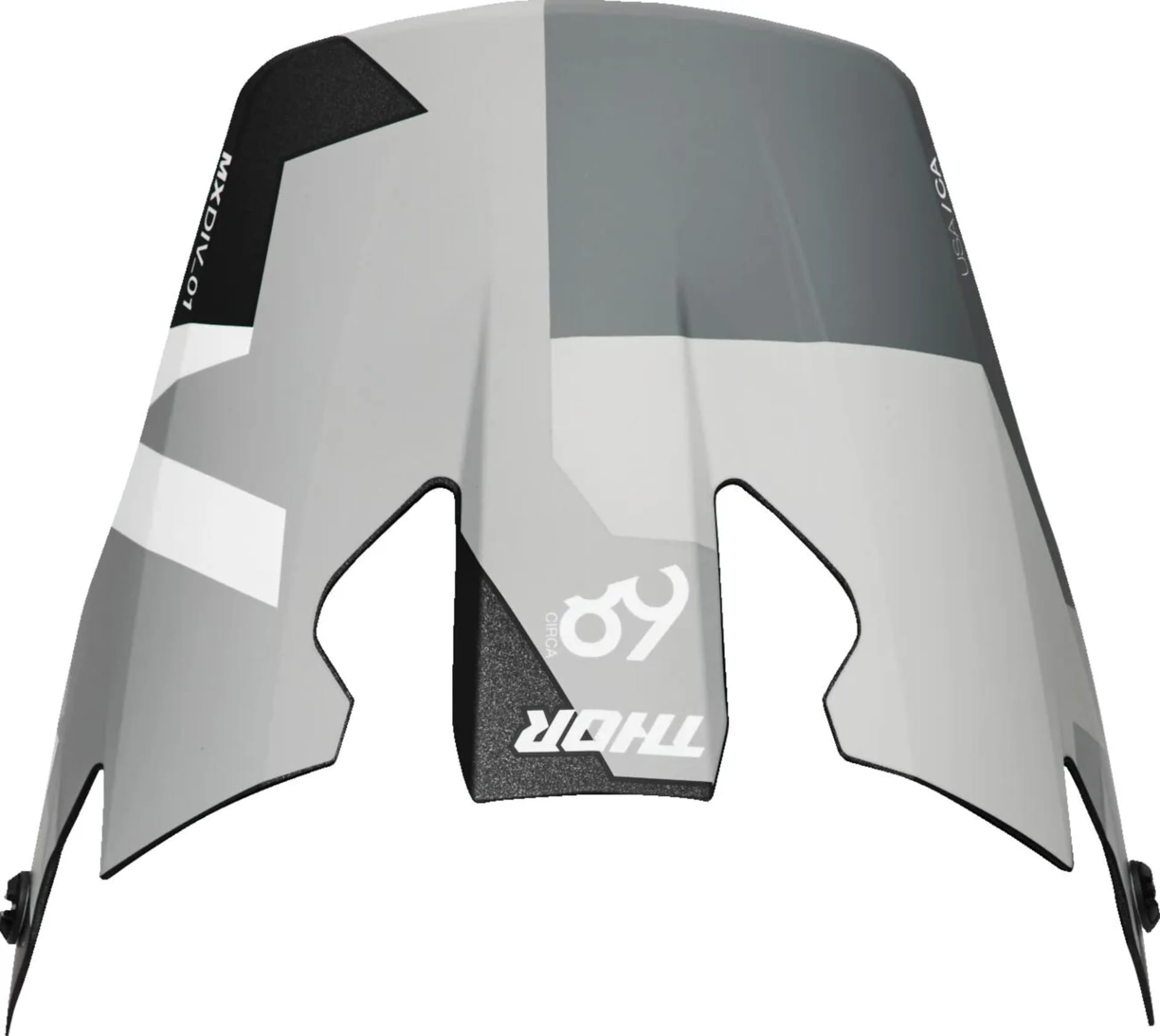 Thor Reflex Sport Helm Visier - Carbon Brave Gray / Weiß - Thor