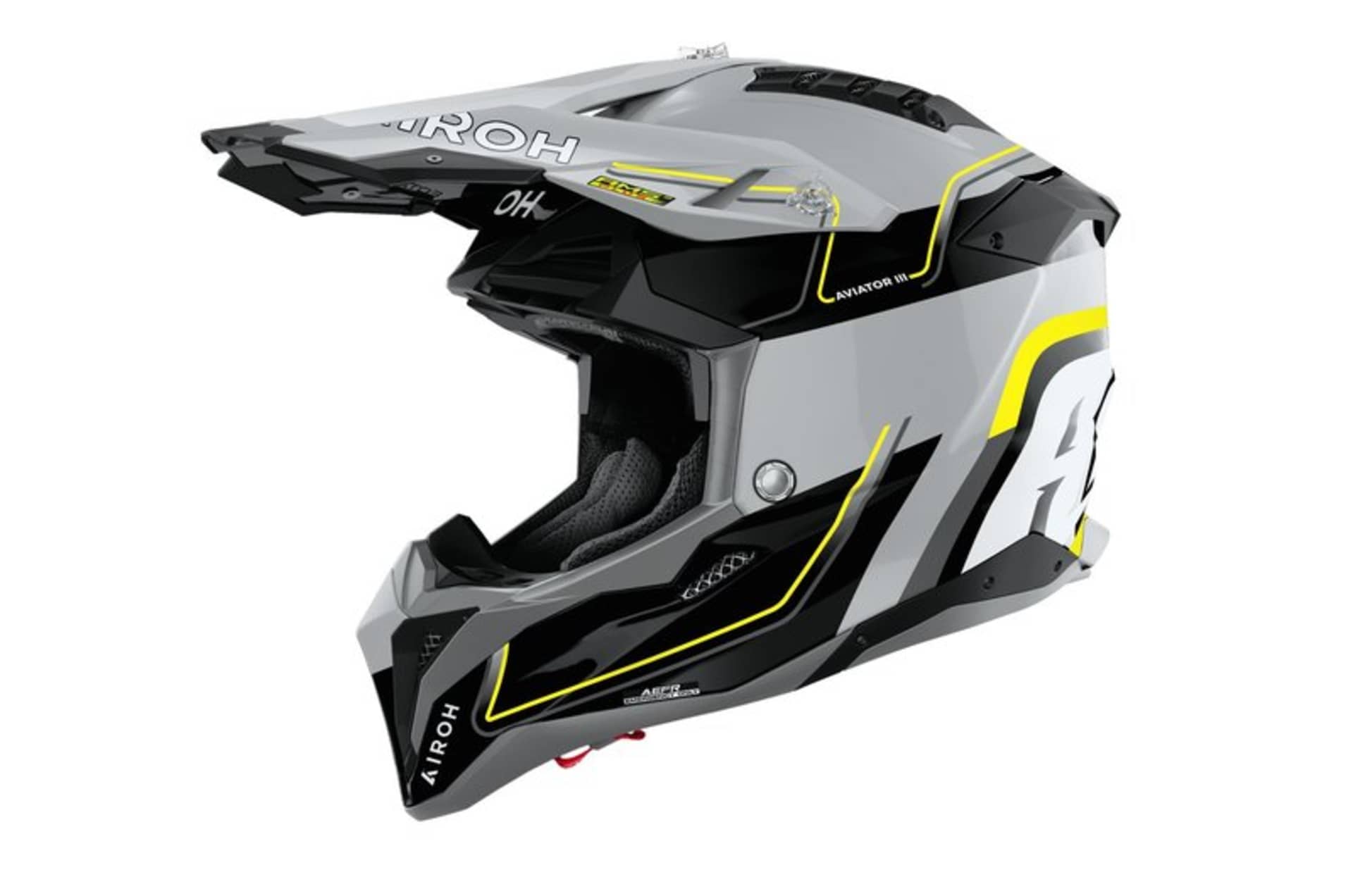 Airoh Hjälm Aviator 3 Leader Gul glans - Airoh