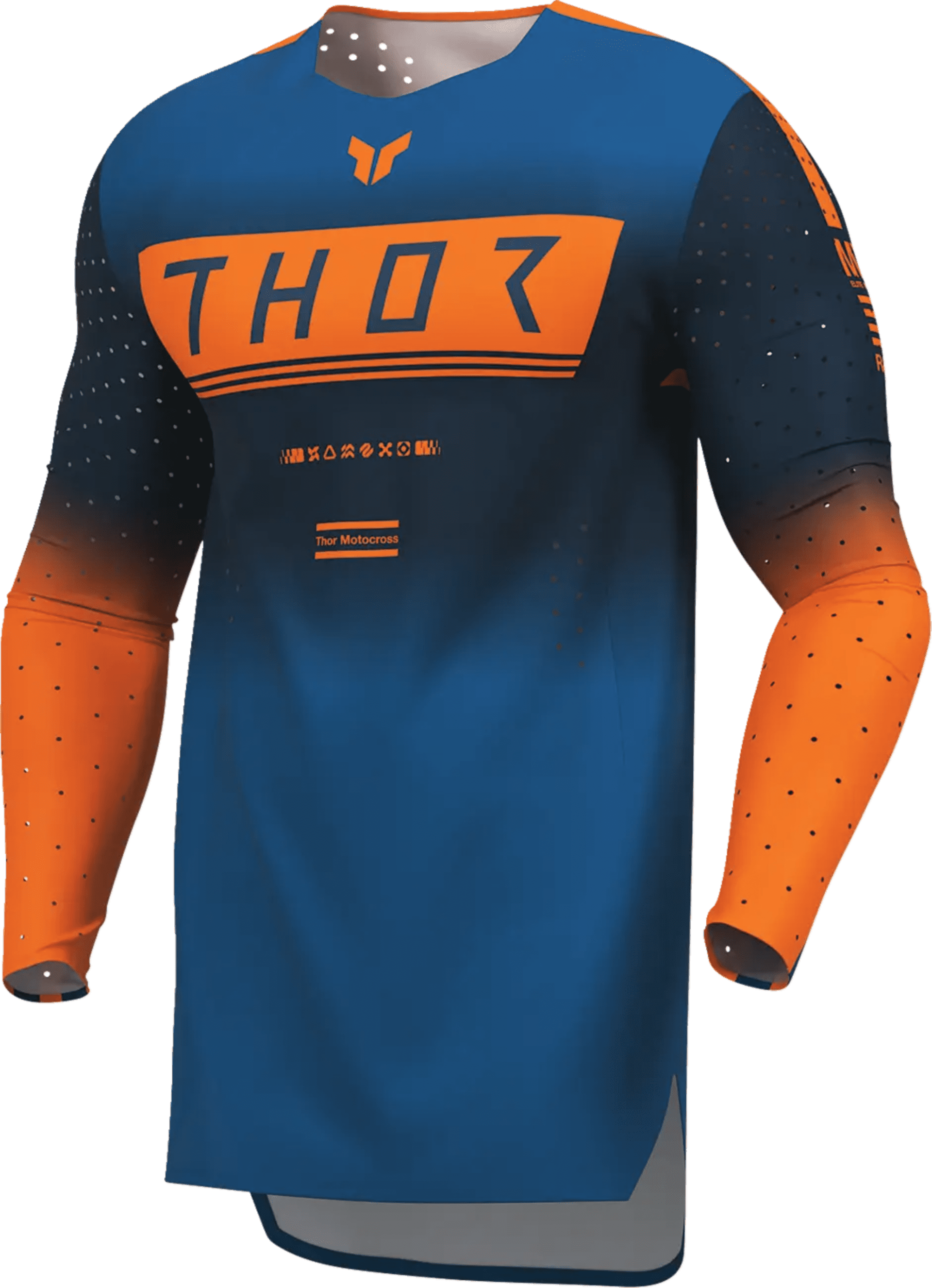 Thor Sportmode Jersey - Geo Midnight/Blå - Thor