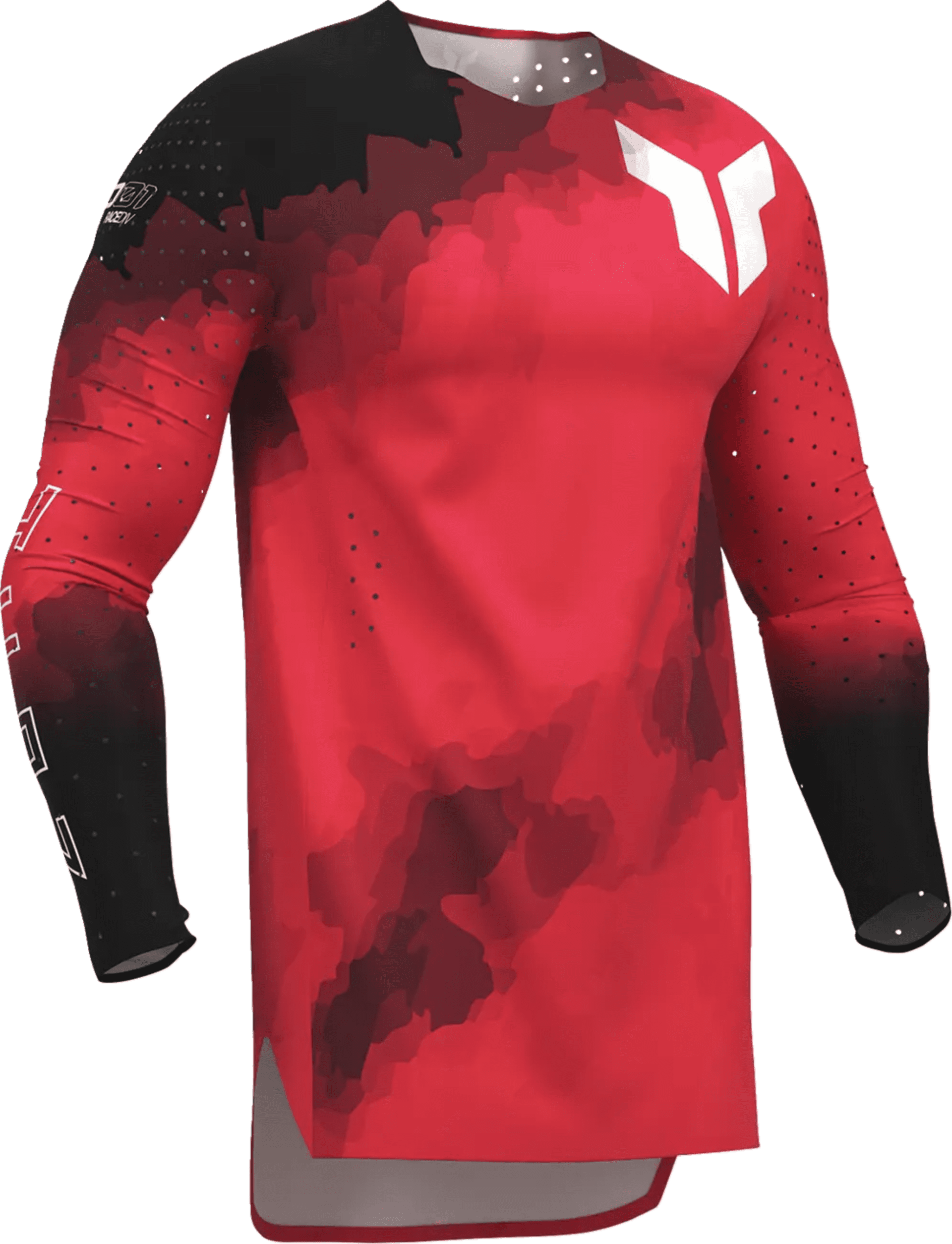 Maillot Thor Sportmode - Carbon Black/Red - Thor