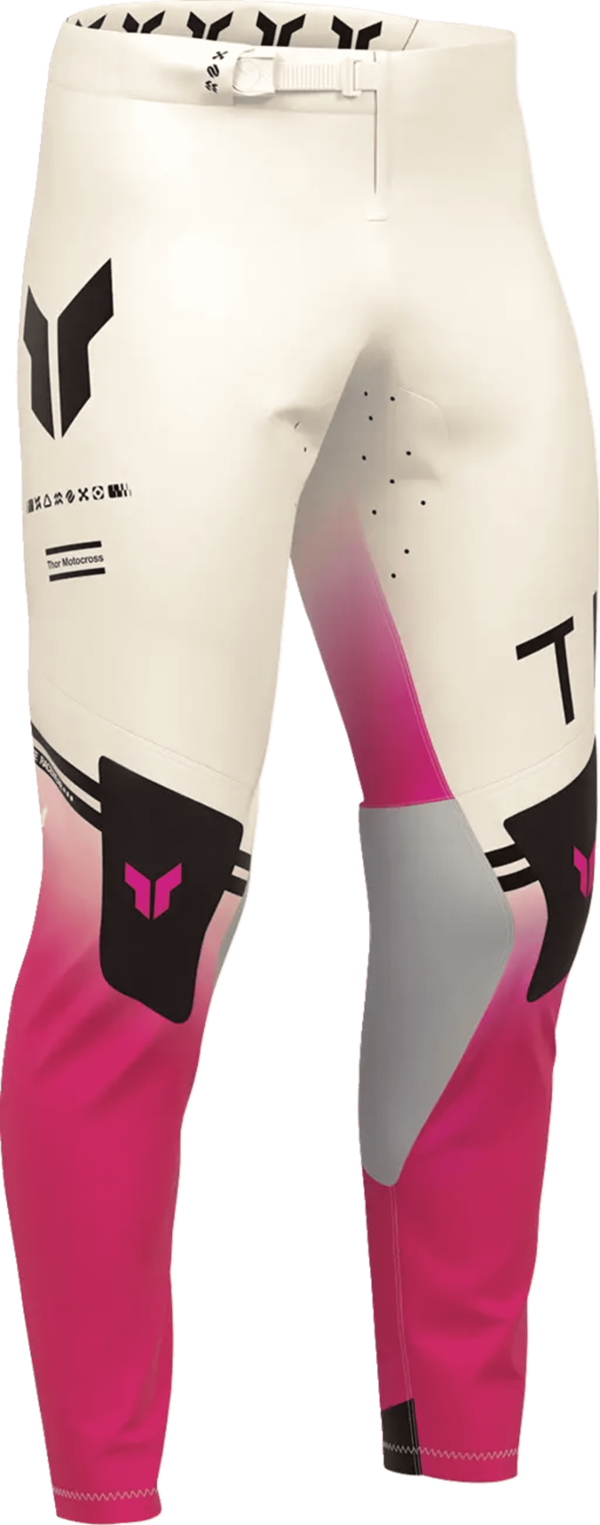 Thor Sportmode Pants - Geo Vintage White/Pink