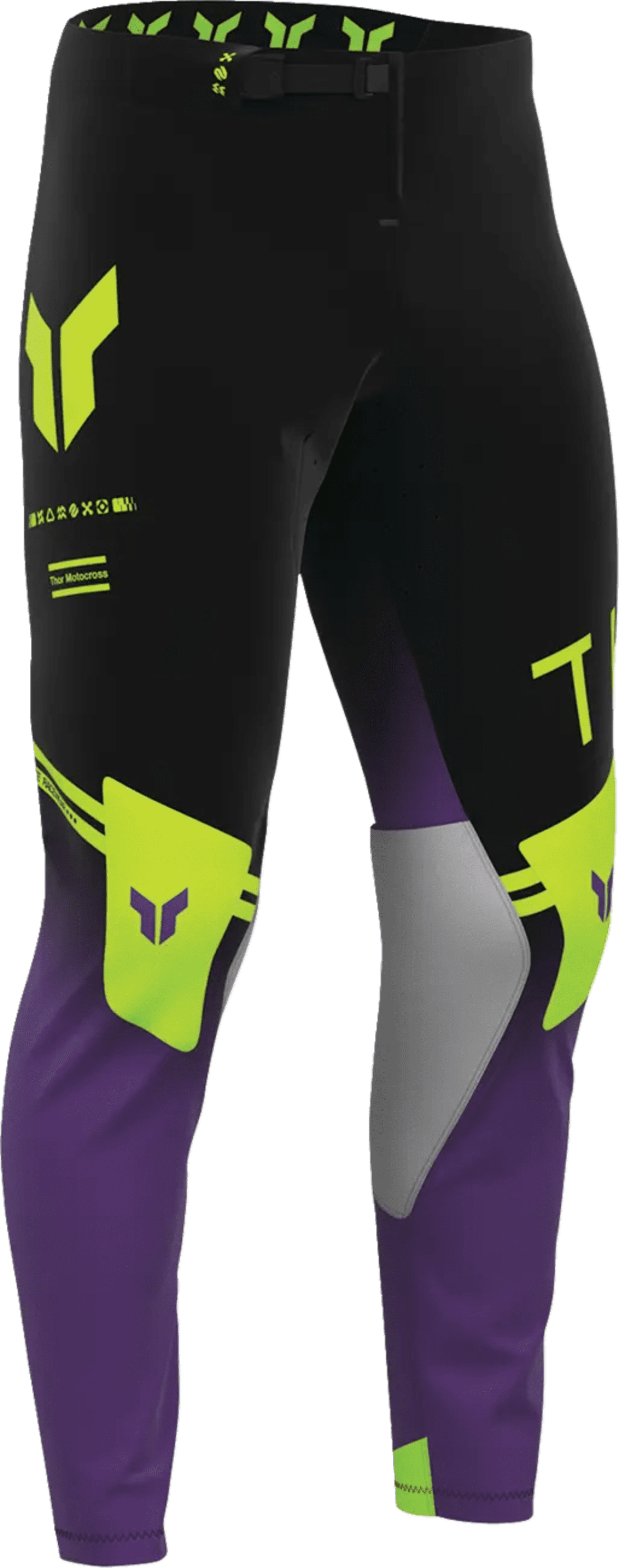 Thor Sportmode bukser - Geo sort/lilla - Thor