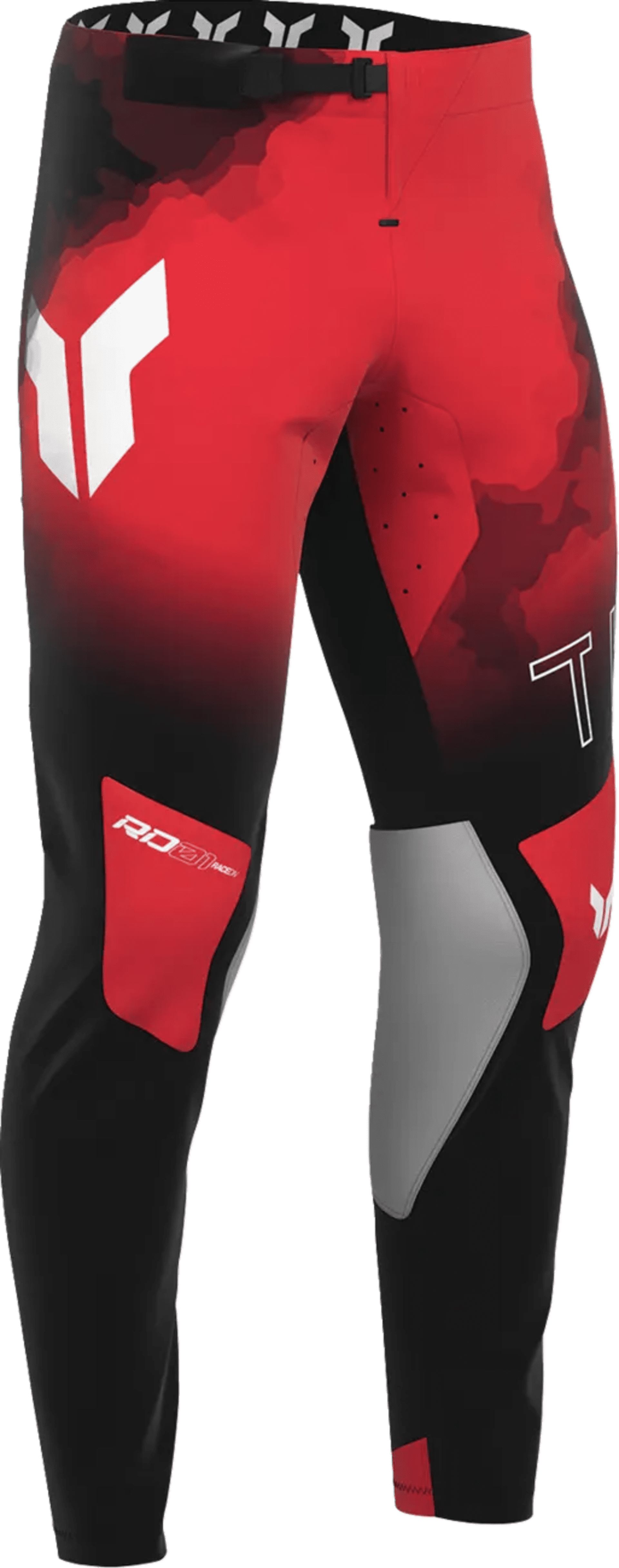 Thor Sportmode Byxor - Kolfiber Svart/Röd - Thor