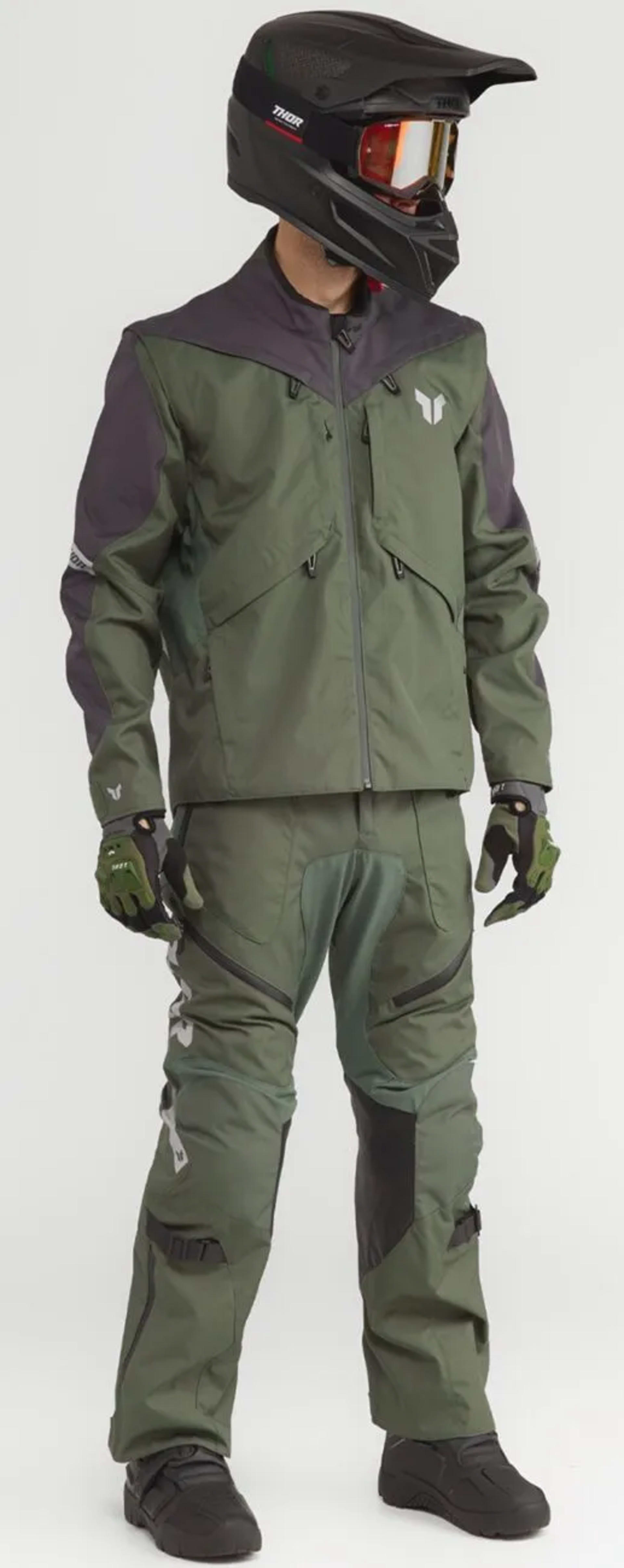 Pantalon de terrain Thor - par-dessus la botte - army/charcoal - Thor