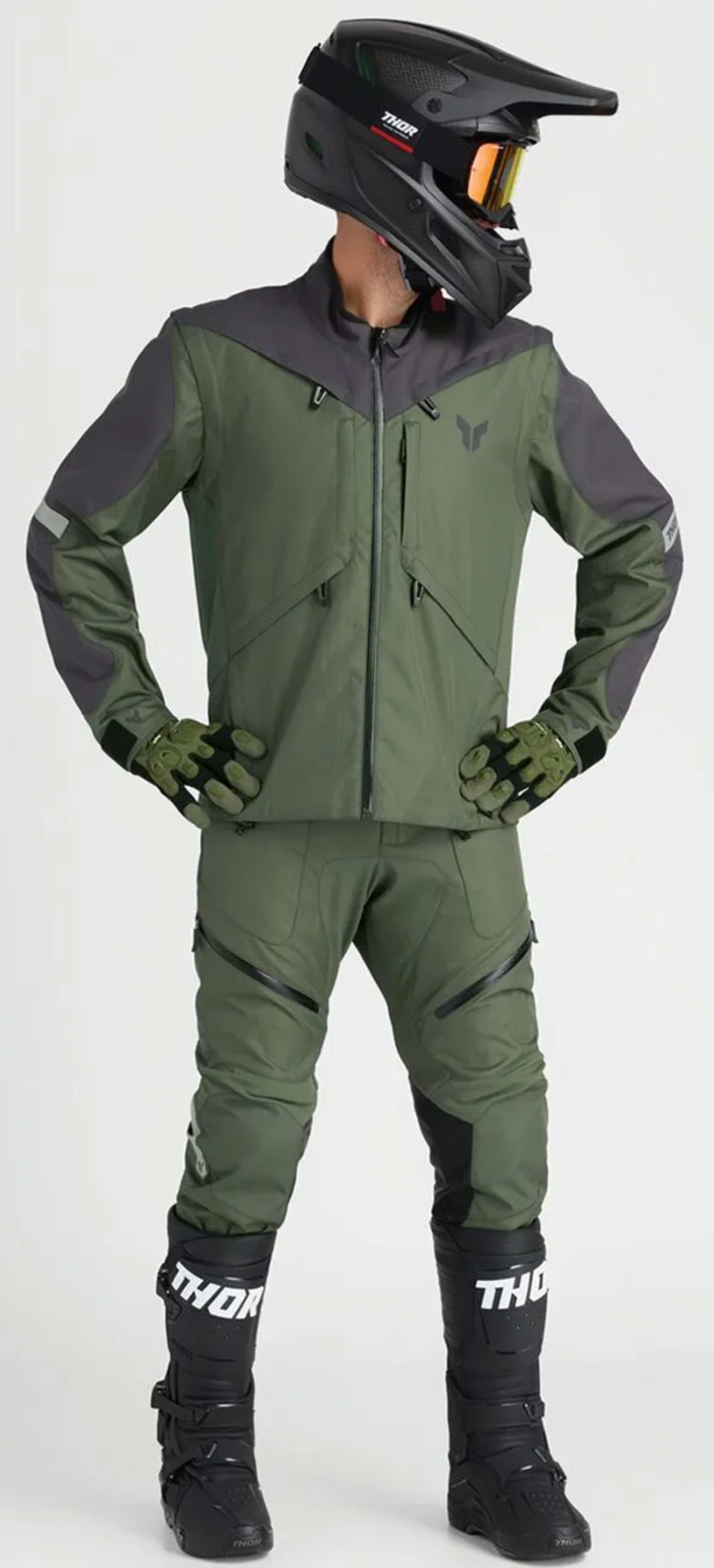 Pantalon Thor terrain - dans la botte - army/charcoal - Thor