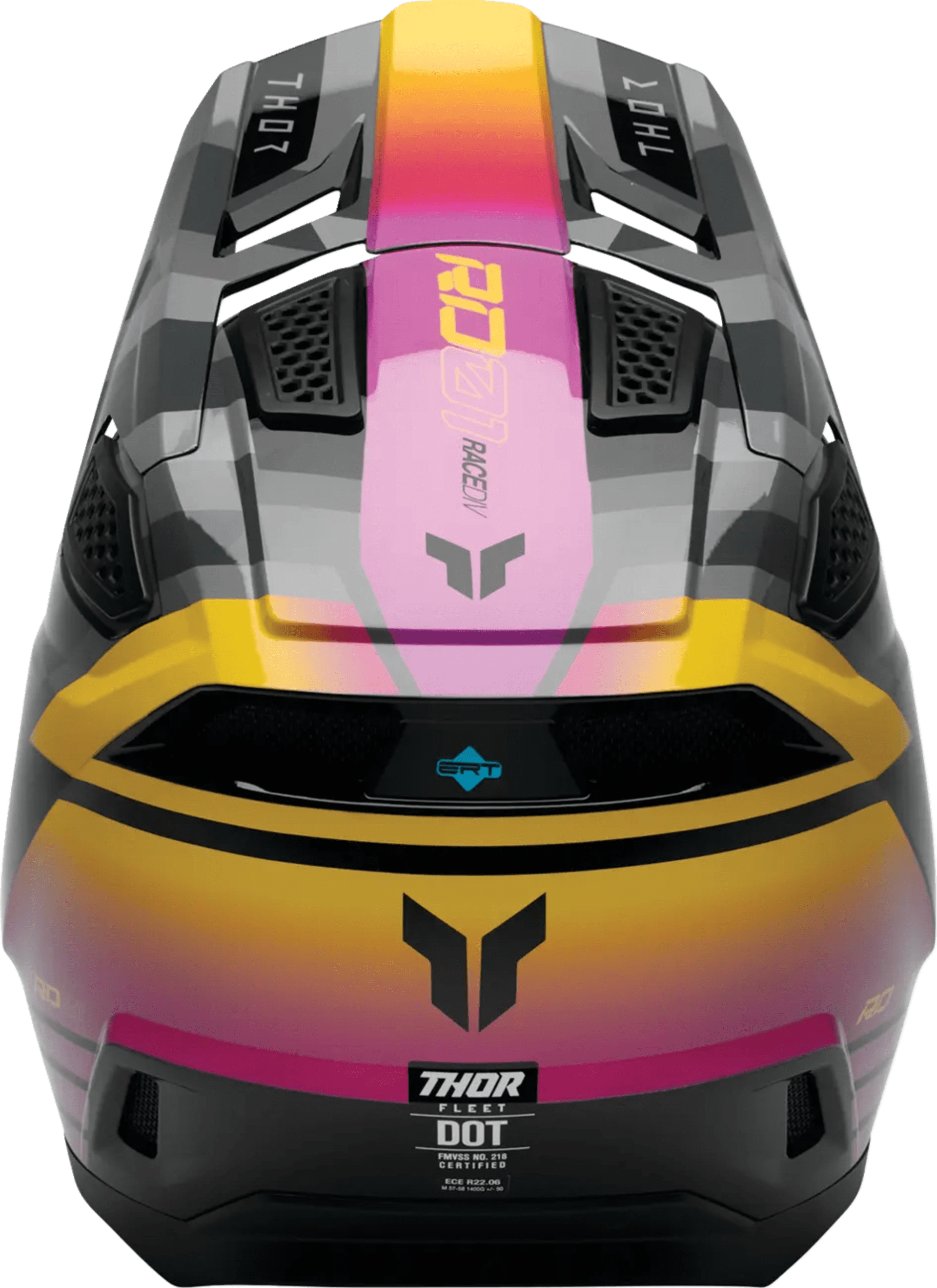 Thor fleet-hjelm - camber sort/magenta - Thor
