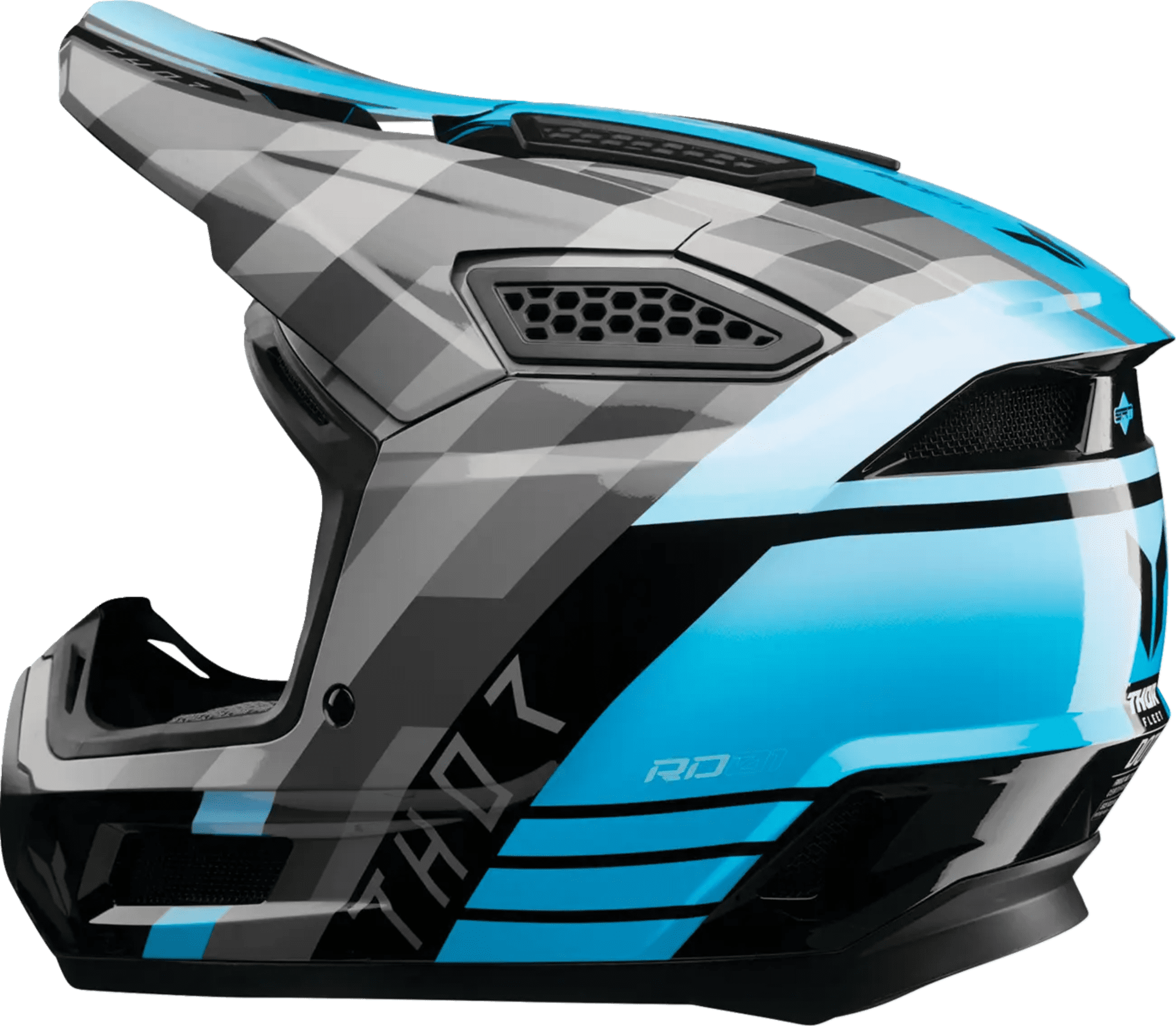 Thor fleet Hjälm - camber svart/teal - Thor