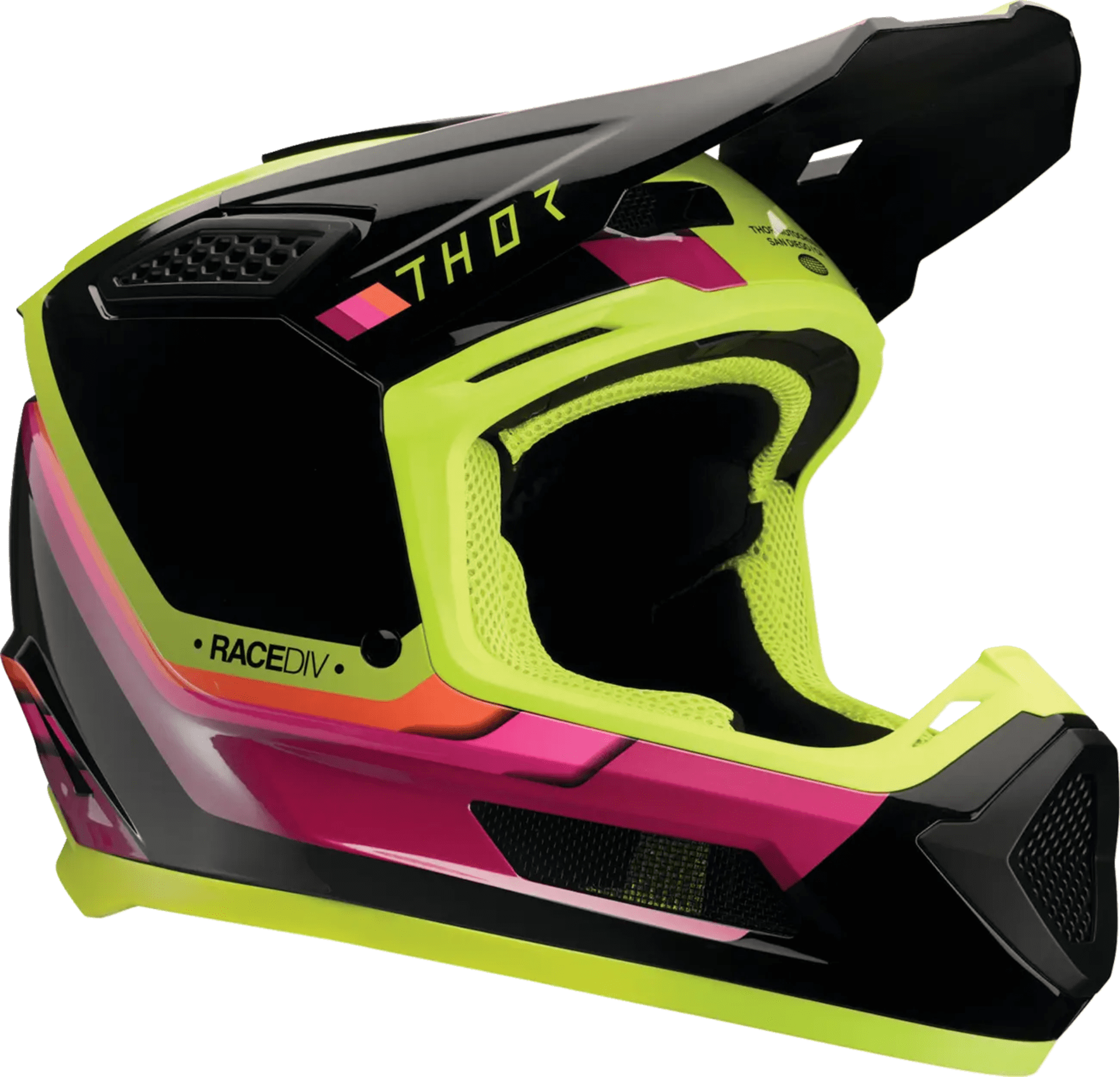 Thor Fleet Hjälm - Defy Svart/Acid - Thor
