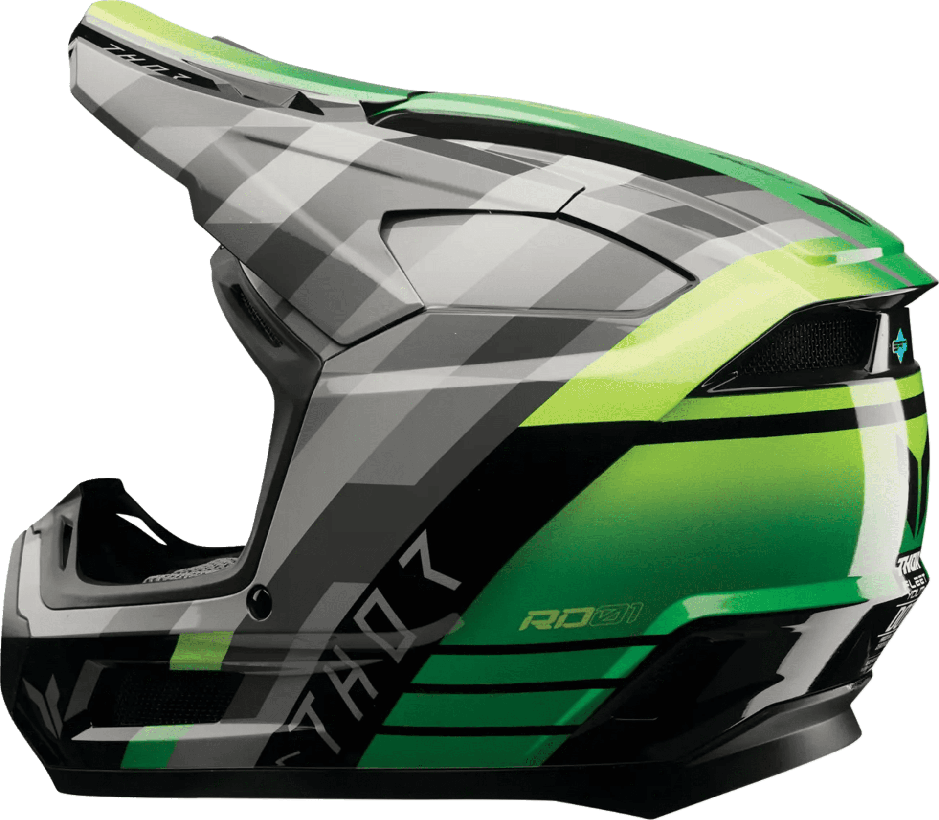 Thor Youth Fleet Helm - Camber schwarz/grün - Thor