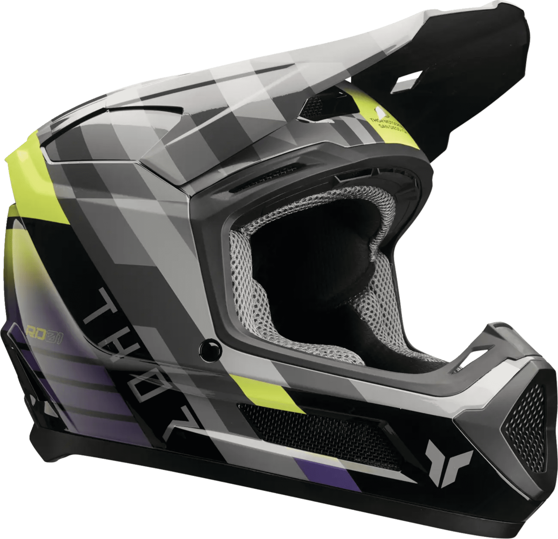 Thor Youth fleet Helm - camber schwarz/lila - Thor - Motocross Parts