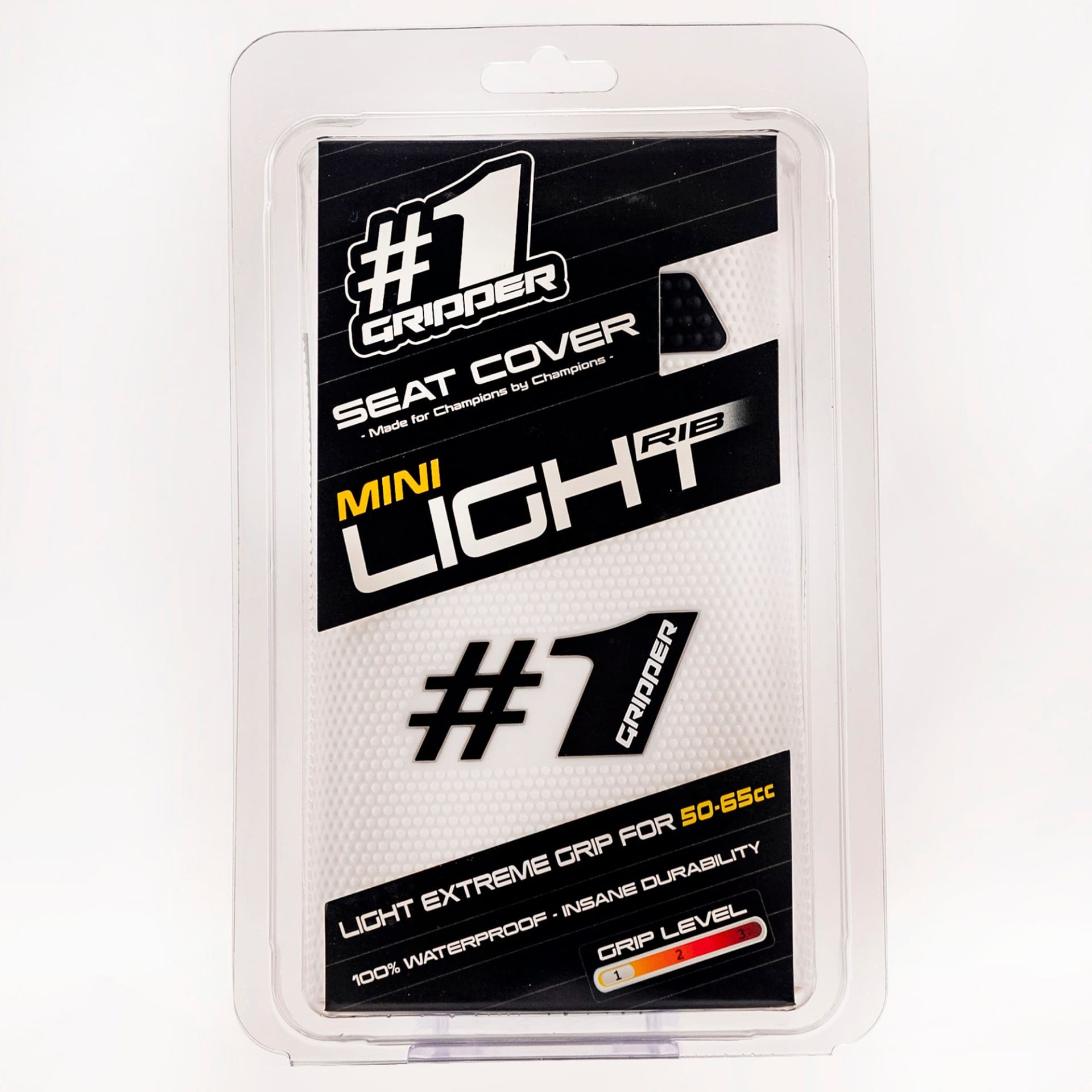 Onegripper LIGHT RIB MINI Sitzbezug – Weiß/Schwarz - Onegripper