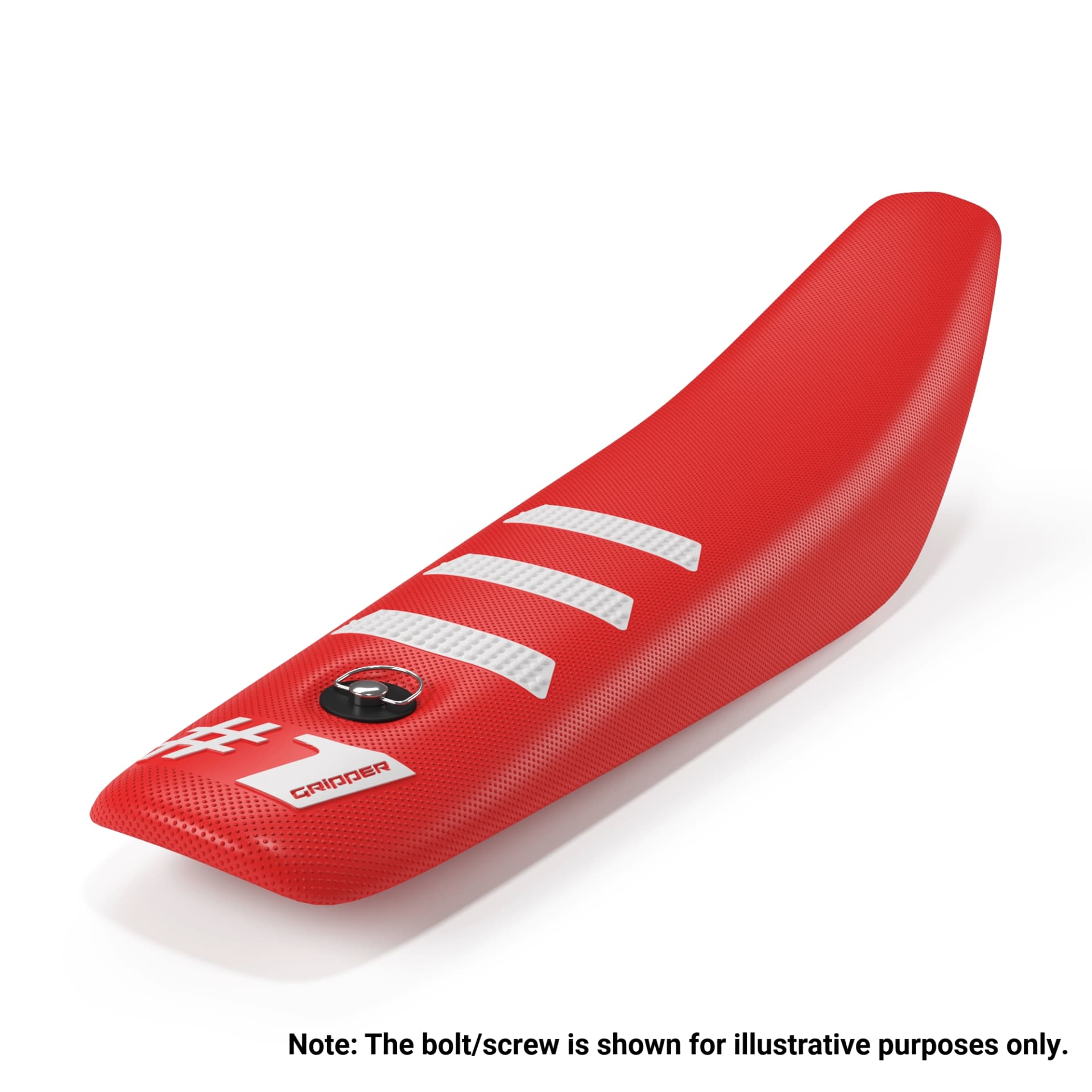 Onegripper LIGHT RIB MINI-sædebetræk – rød/hvid Onegripper LIGHT RIB MINI-sædebetræk – rød/hvid - Onegripper - Motocross Parts